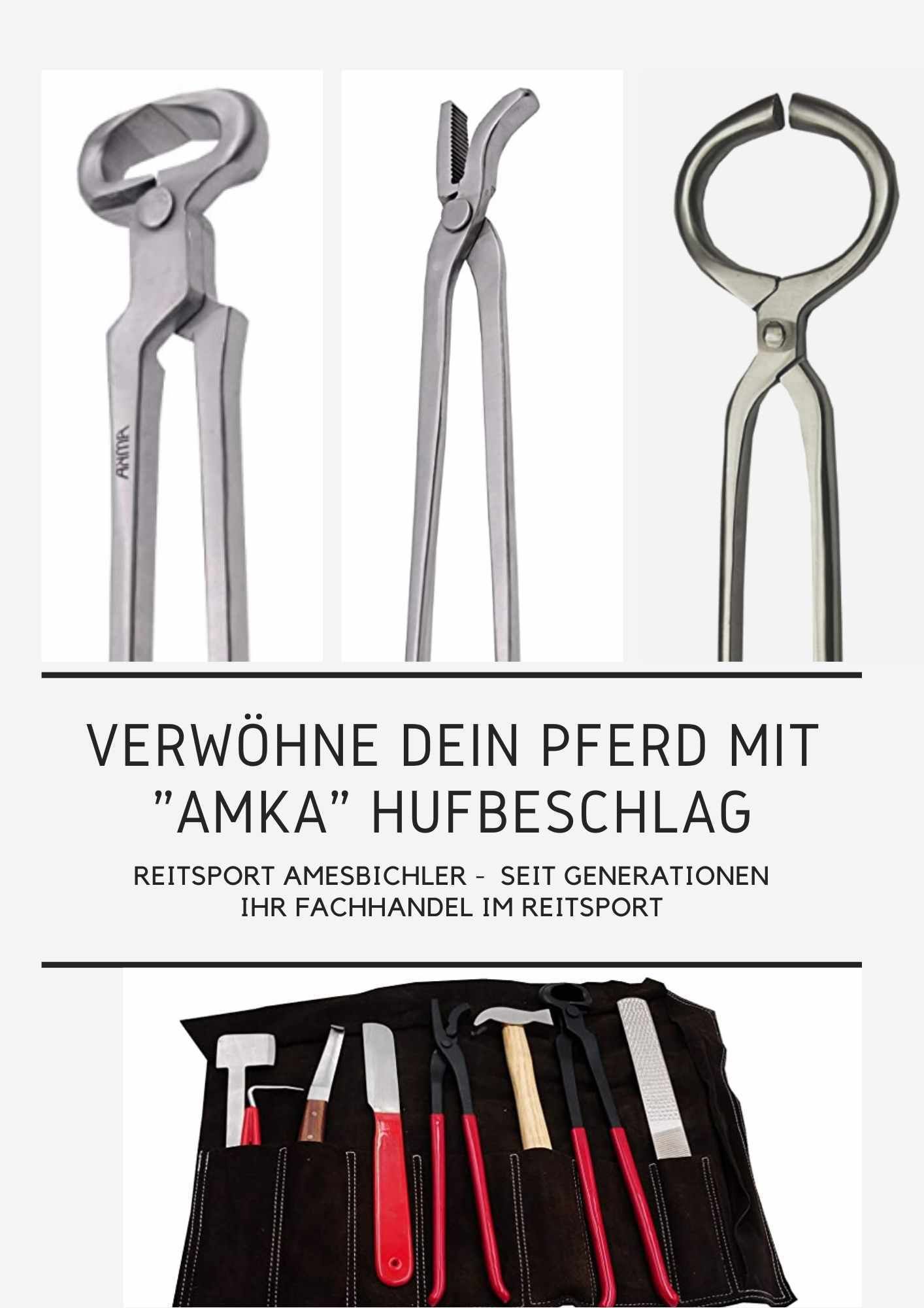 AMKA Hufzange mit Feder
