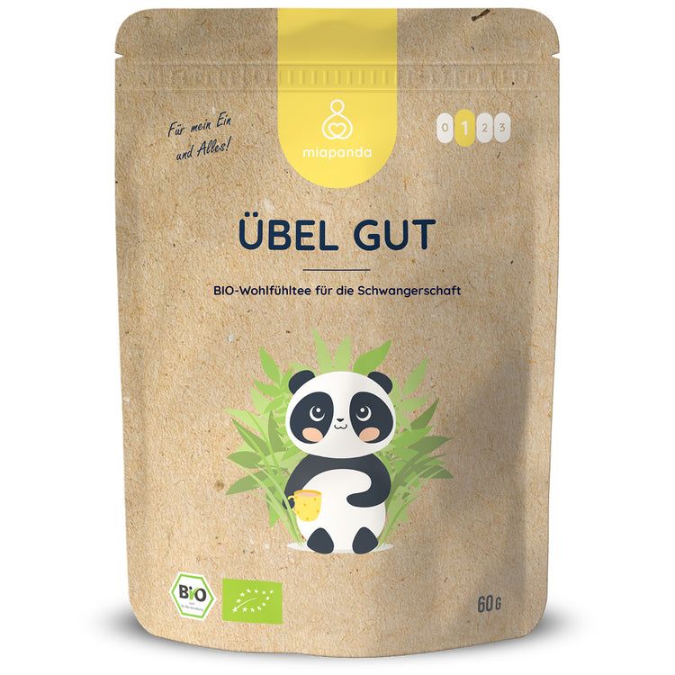 miapanda Übel Gut - Schwangerschaftstee 100% BIO - mit  Kamille, Minze, Ingwer