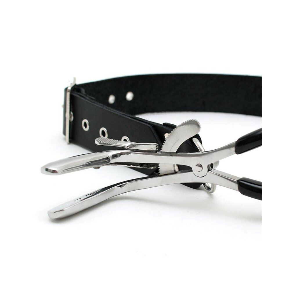 Rimba Bondage Play - Jennings Mundklemme mit Halsband