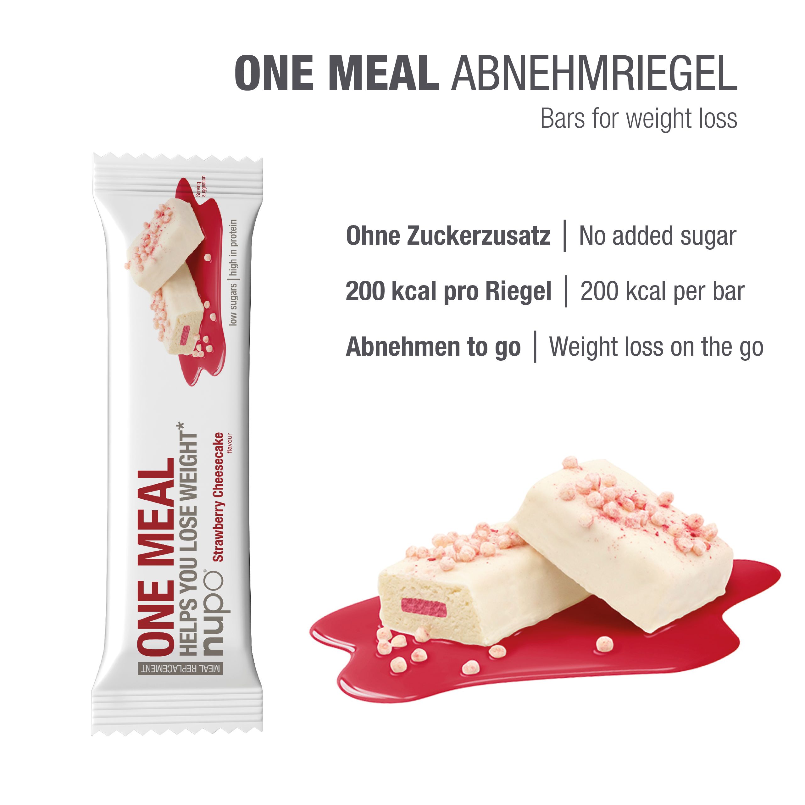 One Meal Riegel Strawberry Cheese Cake
