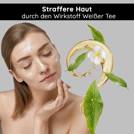 RAU Cosmetics White Tea Cream - Antifaltencreme mit Weißem Tee, Aloe Vera, Shea Butter & Panthenol