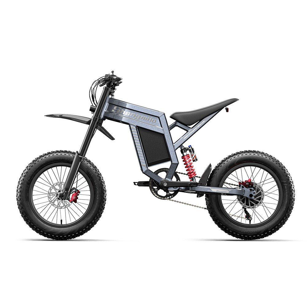 SHENGMILO S900 Bicicletta elettrica fuoristrada da 20" con batteria da 60V 30Ah