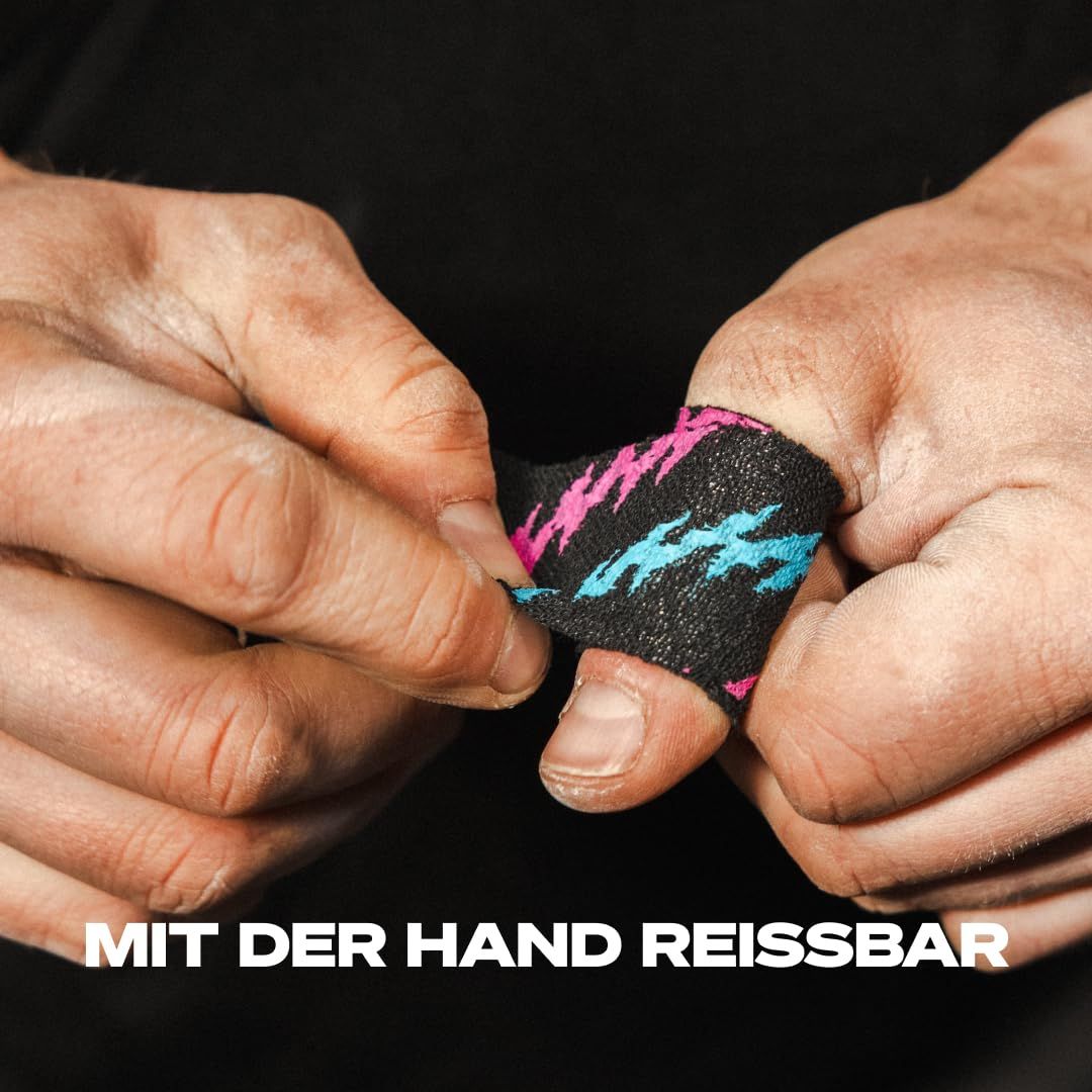 SPORTTAPE Hook Grip Daumentape – 3 Rollen - 3,8 cm x 4,9 Gemischt