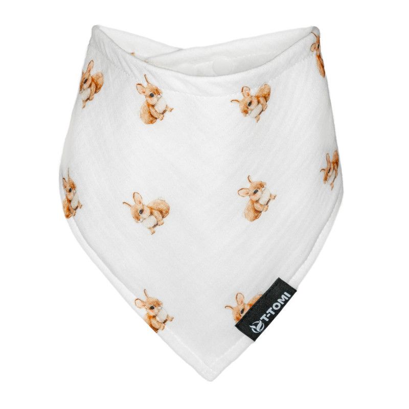 T-TOMI Musselinlätzchen Bunny