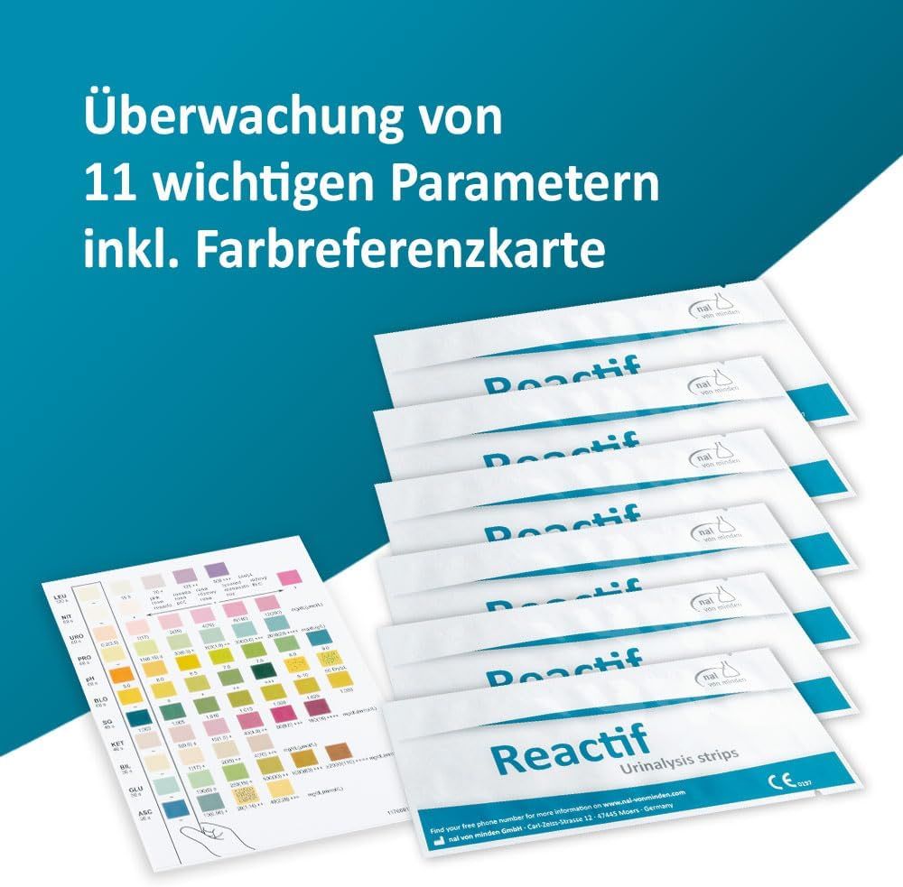 Reactif Gesundheitstest - Urin Teststreifen für 11 Parameter