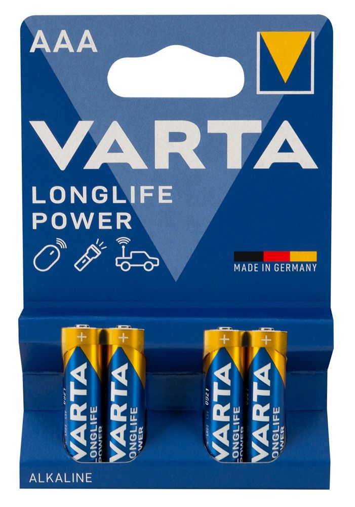 VARTA Longlife Power AAA Batterien im Doppelpack. Alkaline, Made in Germany.