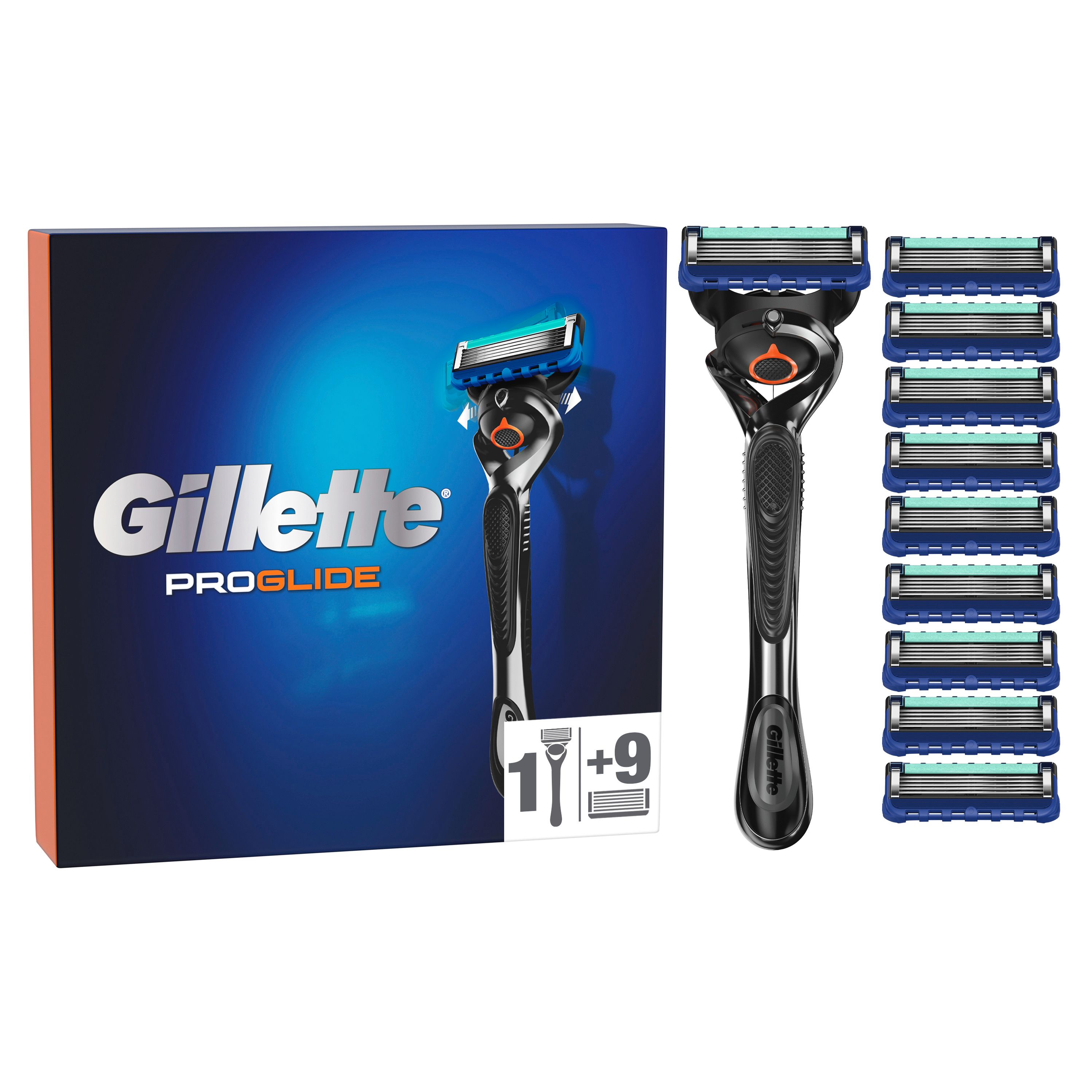 Gillette - Nassrasierer "ProGlide" inkl. 10 Klingen
