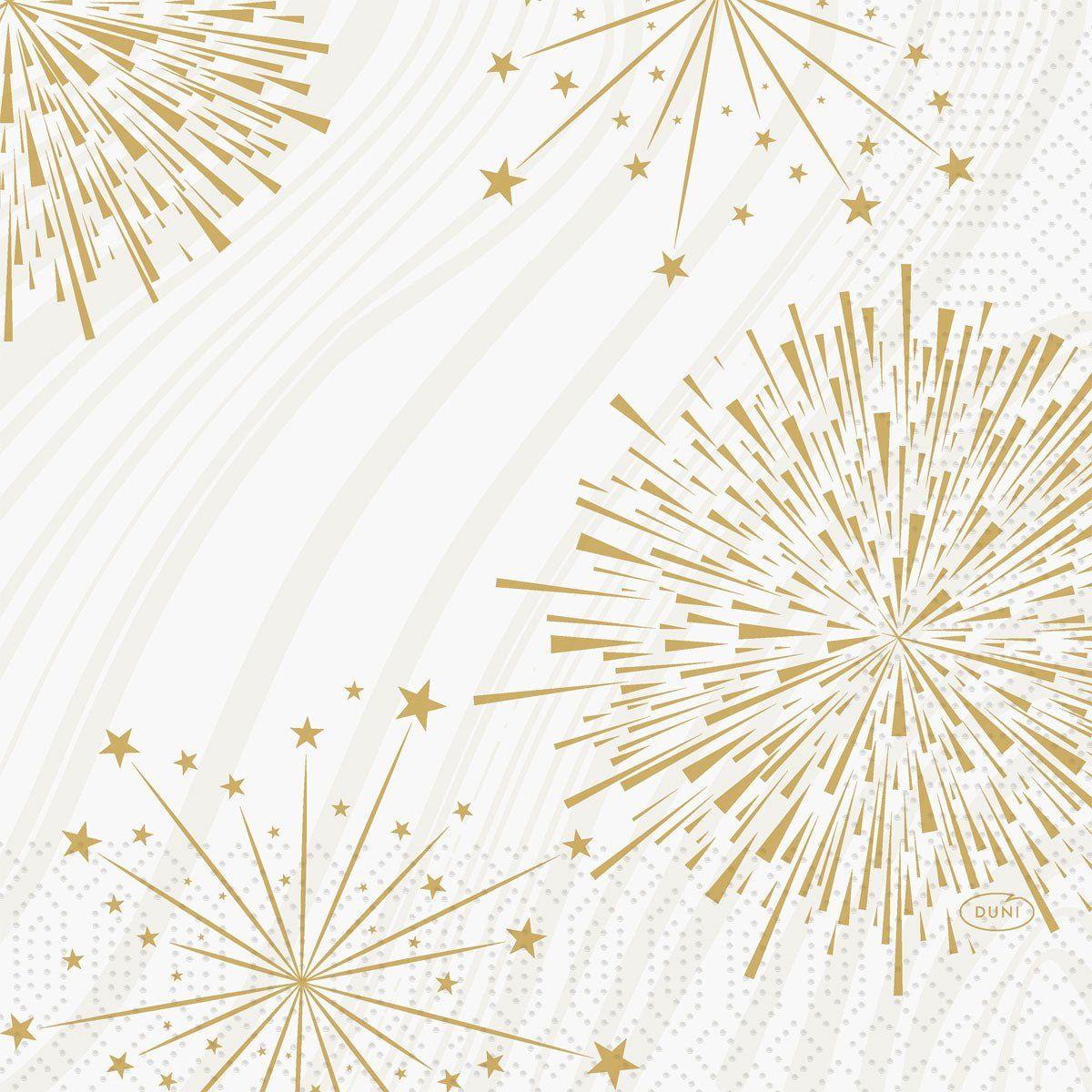 10x Servietten 33x33 3-lagig 1/4 Sparkly white