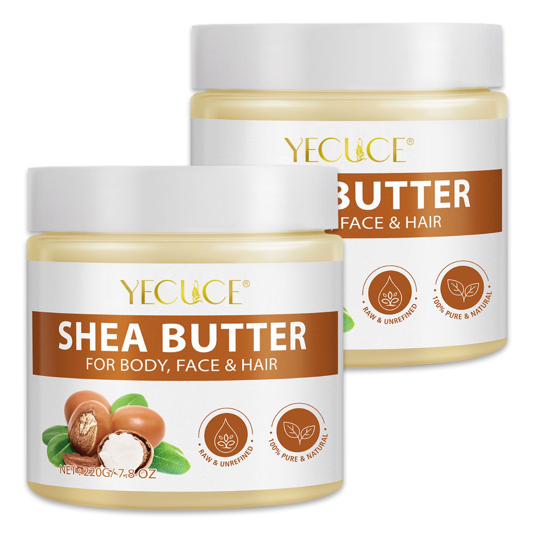 P-beauty Körpercreme Shea Butter 100% Rein Naturbelassener für die Hautpflege