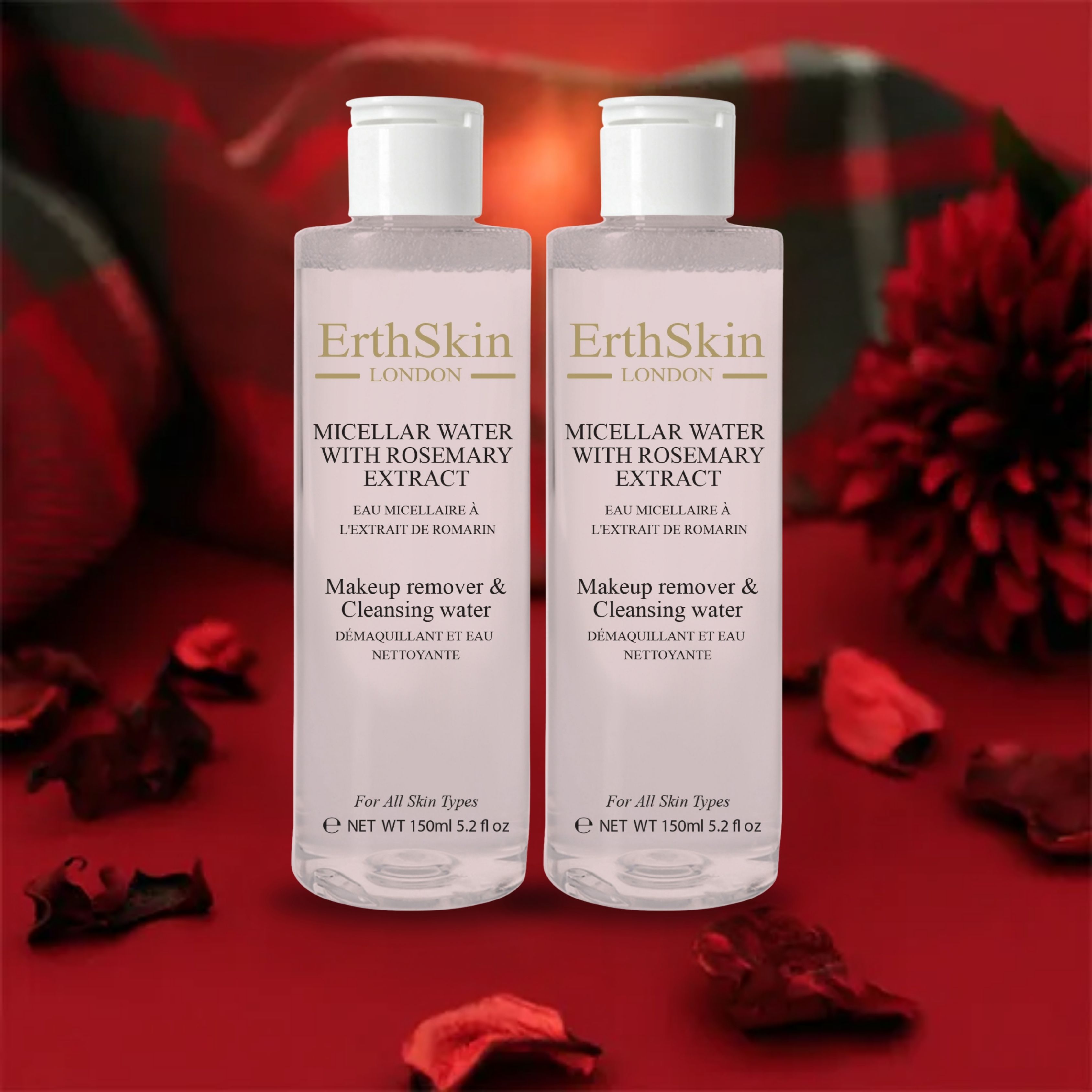 ErthSkin London 2x Mizellenwasser mit Rosmarinextrakt