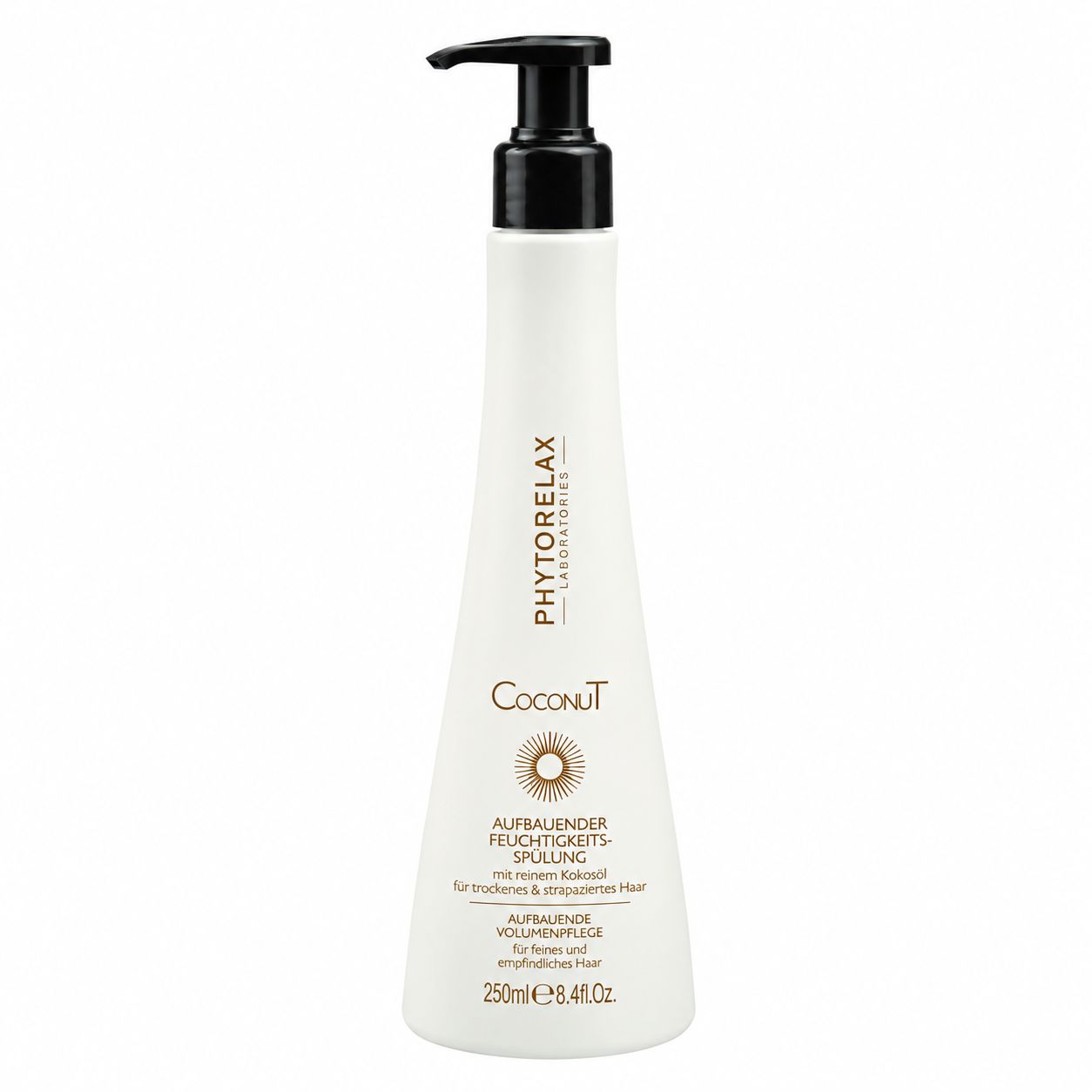 Rote Flasche mit Pumpspender, GYADA COSMETICS, Locken definierende Milch.