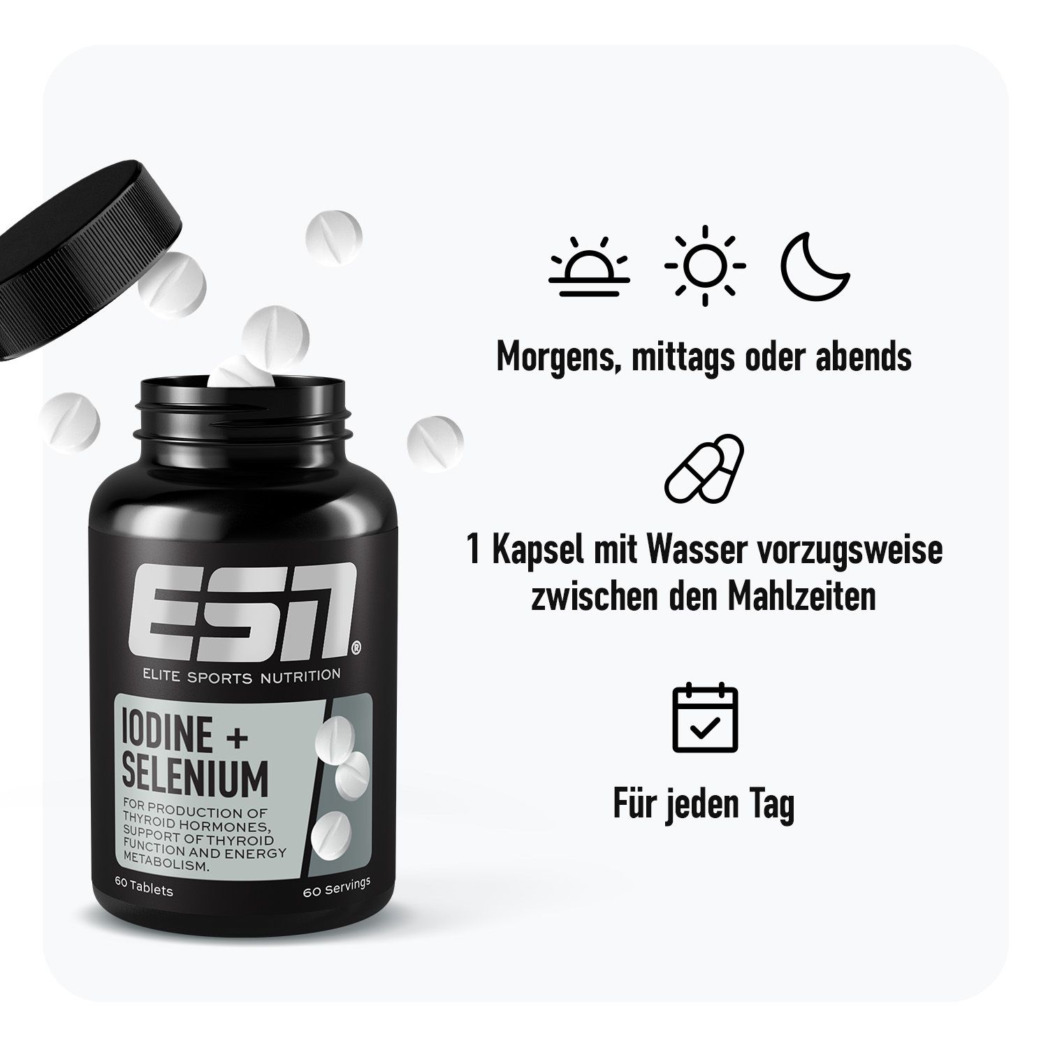 ESN Schilddrüsen-Tabletten: Iodine + Selenium