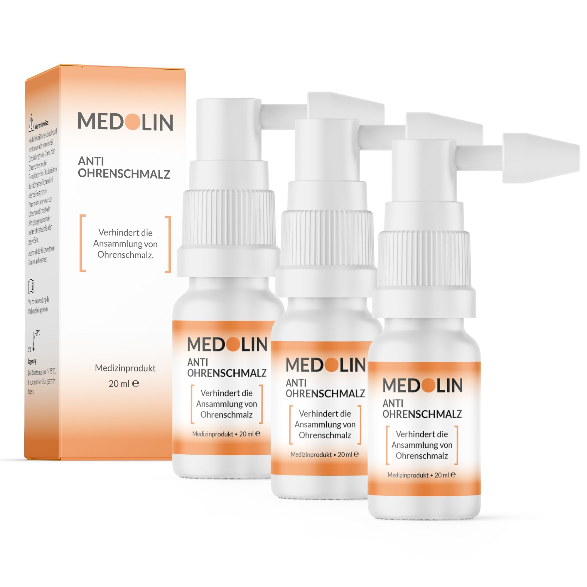 Medolin® Anti Ohrenschmalz 3er Set