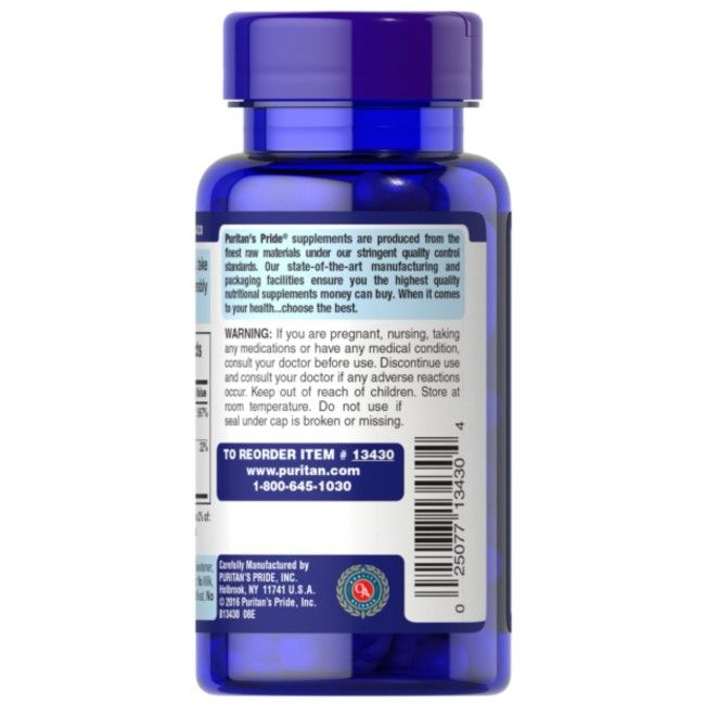 Rückseite der blauen Flasche. Enthält Informationen zu Herstellung und Warnhinweisen. Barcode.