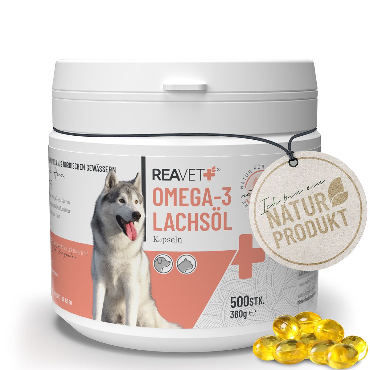 Omega-3 Lachsöl Kapseln - ReaVET