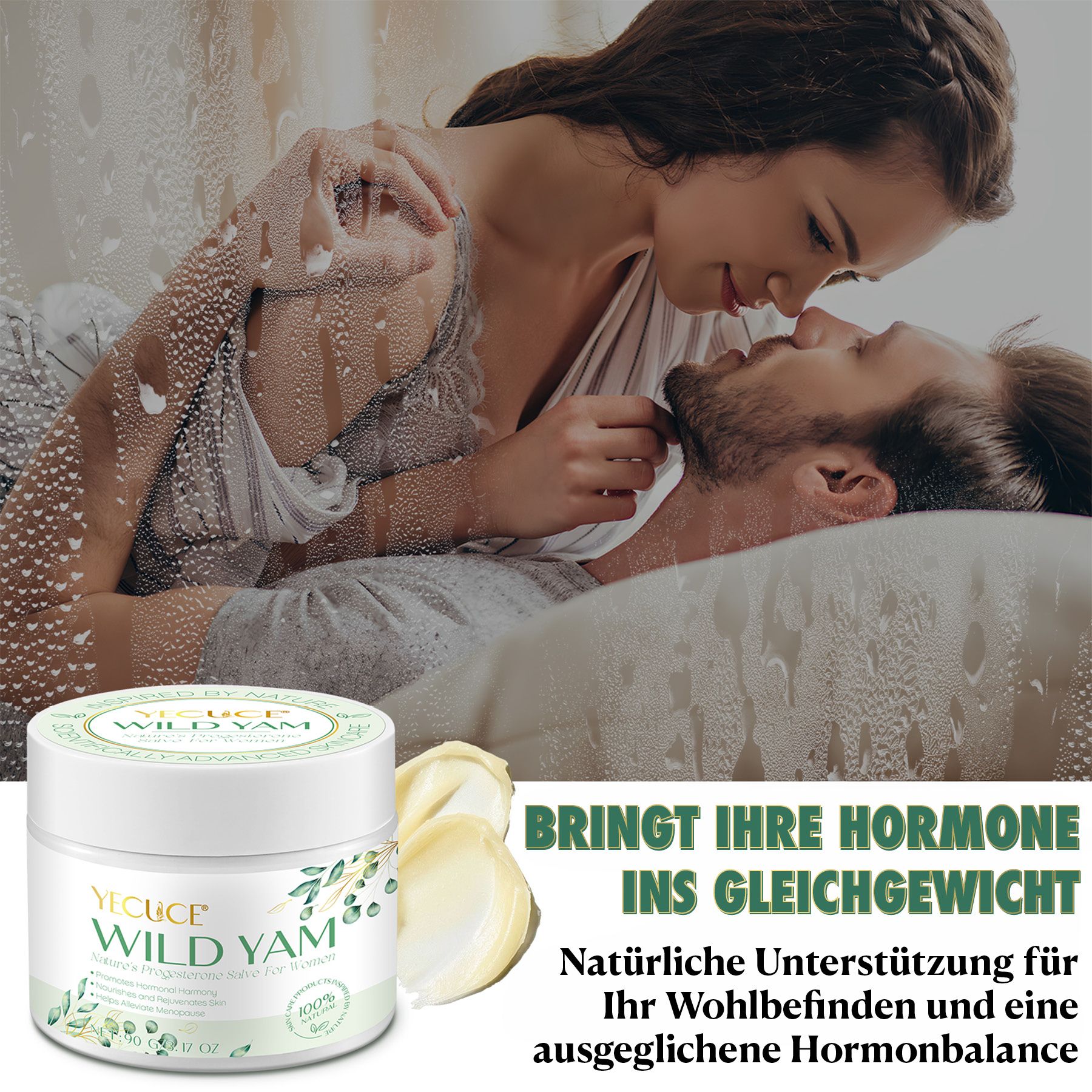 P-Beauty Tagescreme Wild Yam Cream Yamswurzel Damen Hautcreme Hormonhaushalt