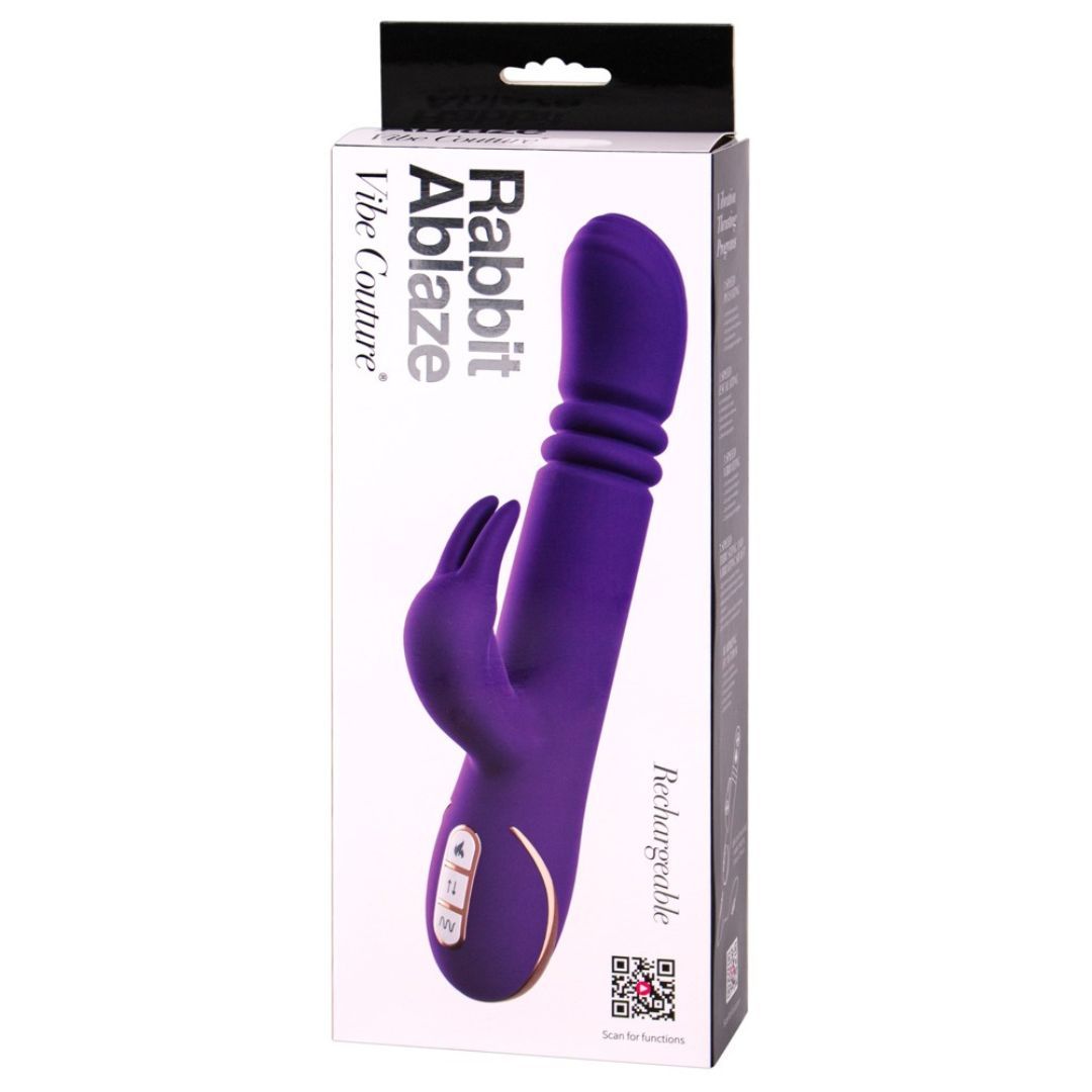 Rabbitvibrator Ablaze | 10 Vibrationsmodi, Stoß- und Wärmefunktion | Vibe Couture