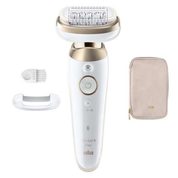 Braun Silk·épil 9 Flex, Wet & Dry Epilierer, Langanhaltend Glatte Haut, 9-011 3D, Gold