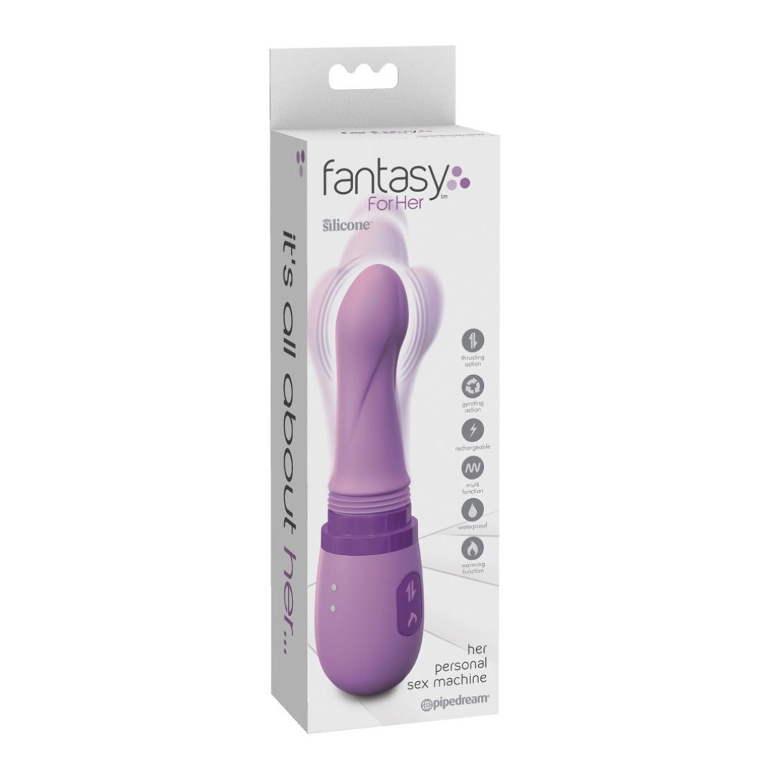 Wiederaufladbarer Stoßvibrator mit Heizfunktion | 7 Vibrationsmodi | Fantasy for Her
