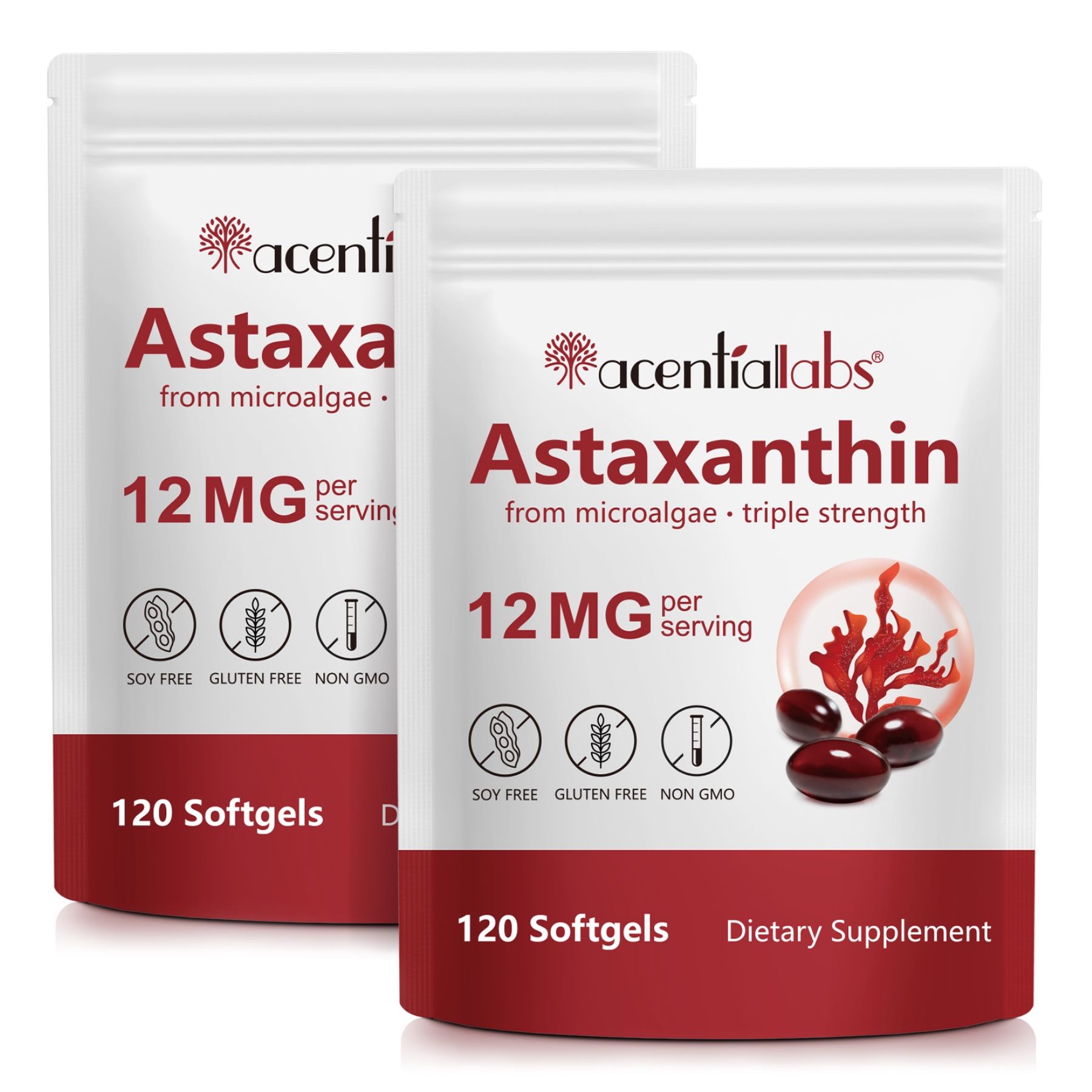 Aliver Astaxanthin Hochdosiert Antioxidans für Immunsystem mit Algenextrakt