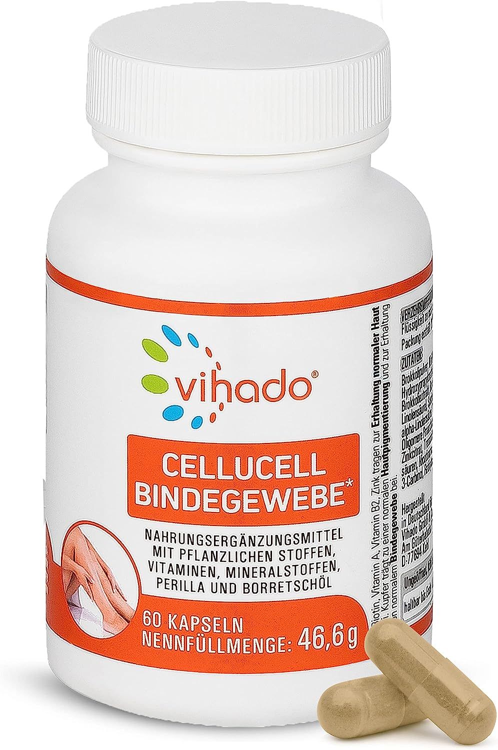 Vihado Cellucell Bindegewebe Tabletten - Cellulite Orangenhaut