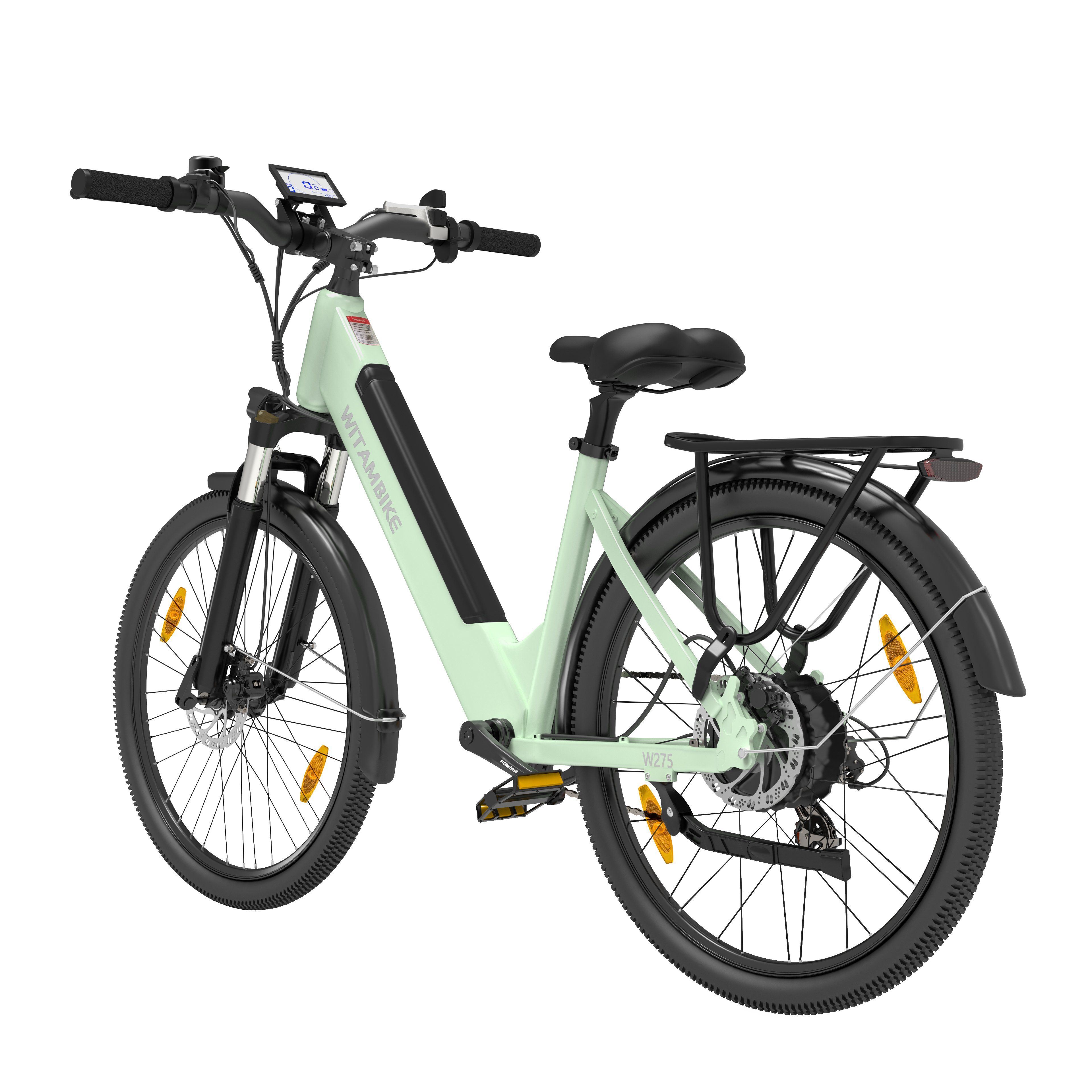 WITAMBIKE W275 E-Bike für Pendler, 36V 13Ah, 27,5" x 2,10 Reifen
