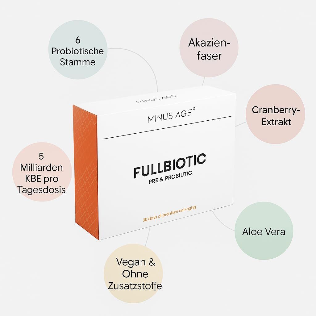 Minus Age Fullbiotic Präbiotika und Probiotika Kapseln
