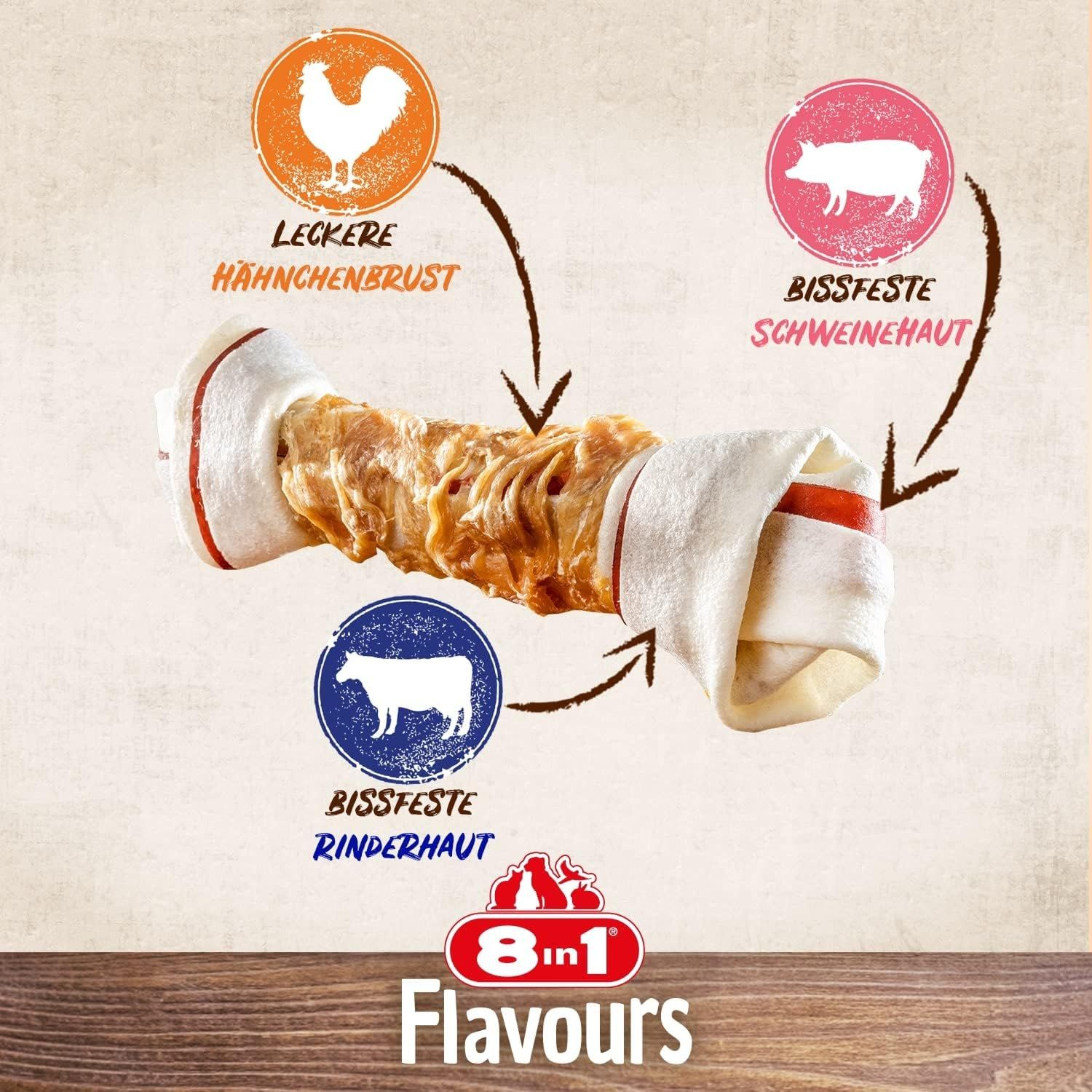 8in1 Triple Flavour Knochen L