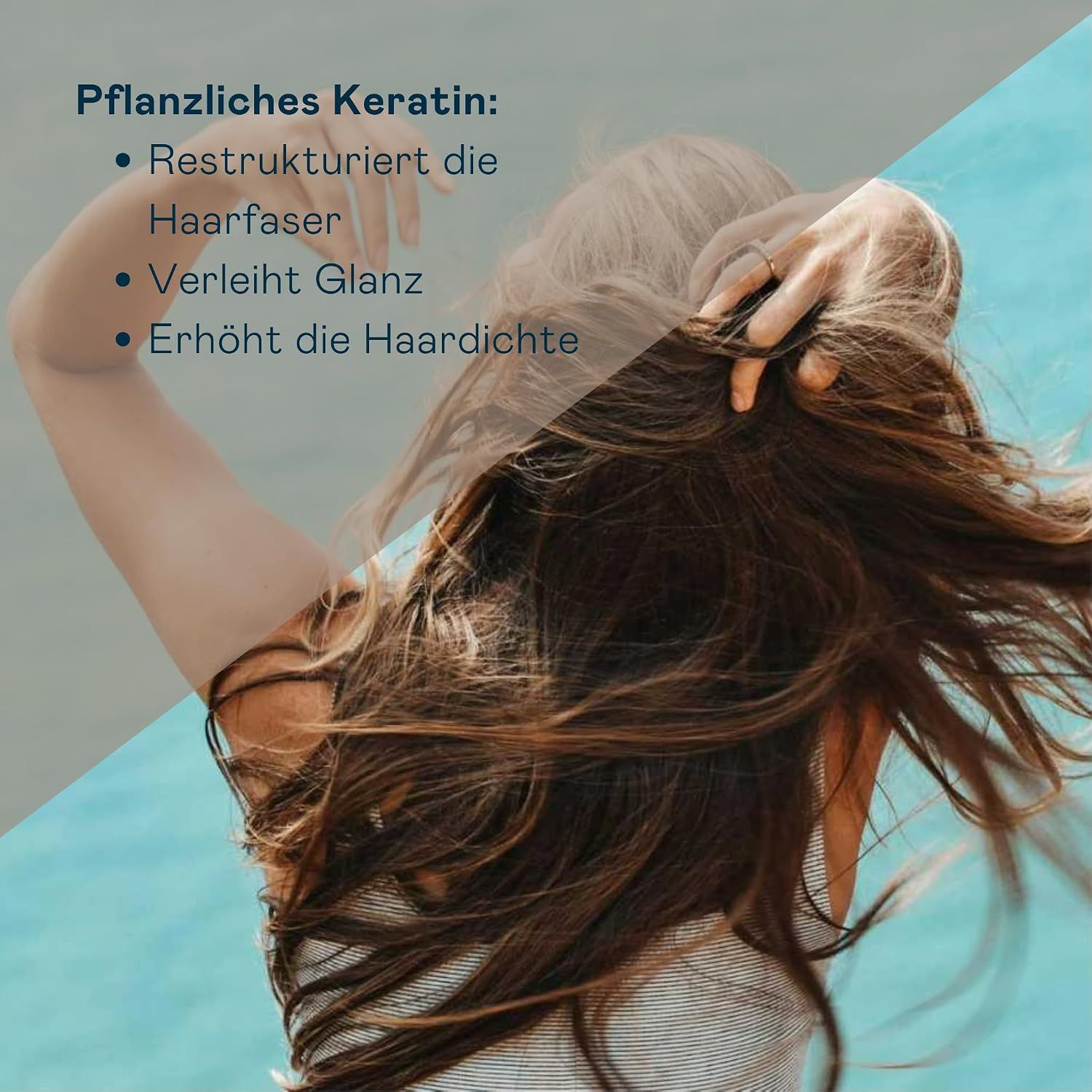 GYADA COSMETICS Shampoo Delicato Flasche auf einem Podest.