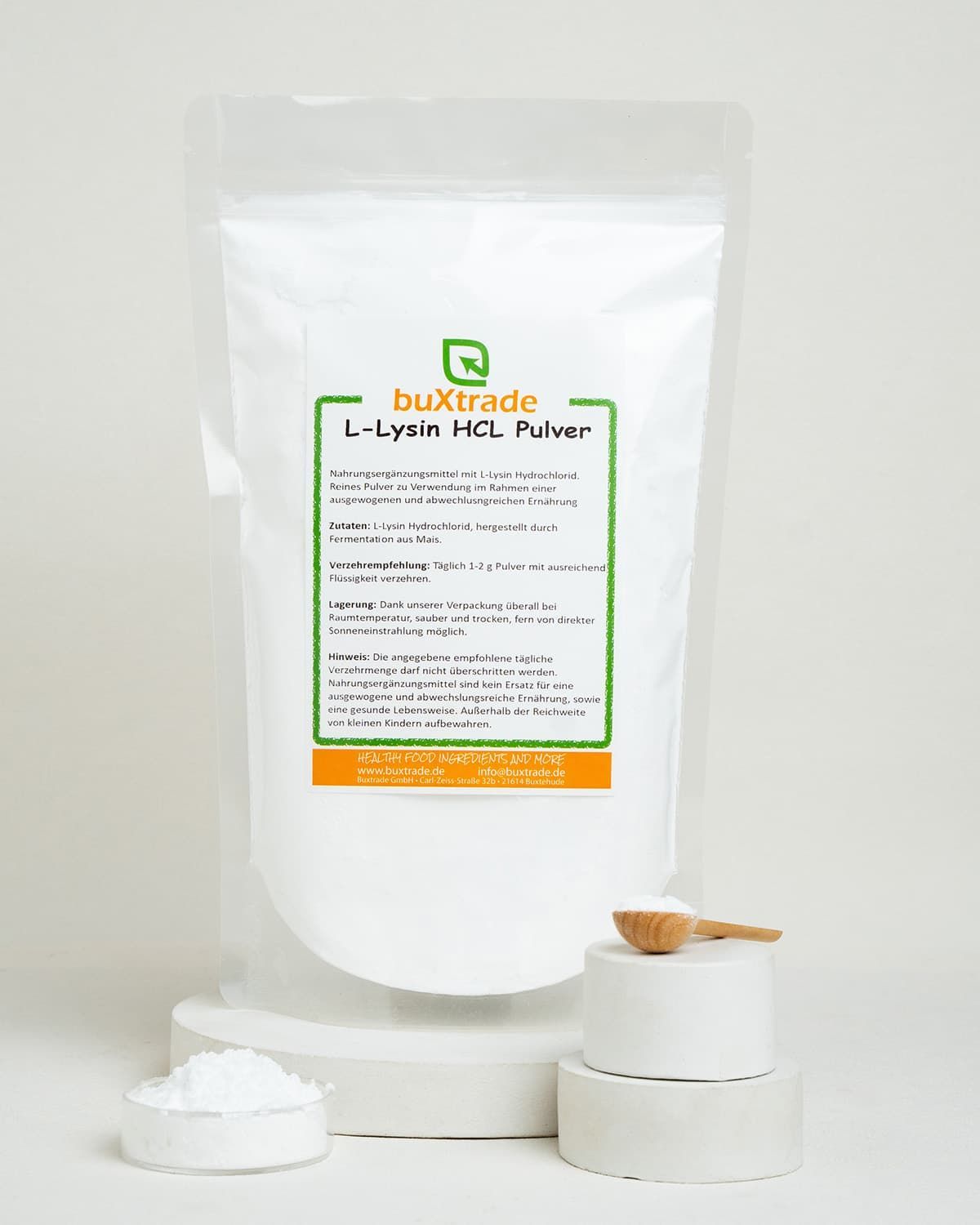 buXtrade L-Lysin HCL 100% reines Pulver