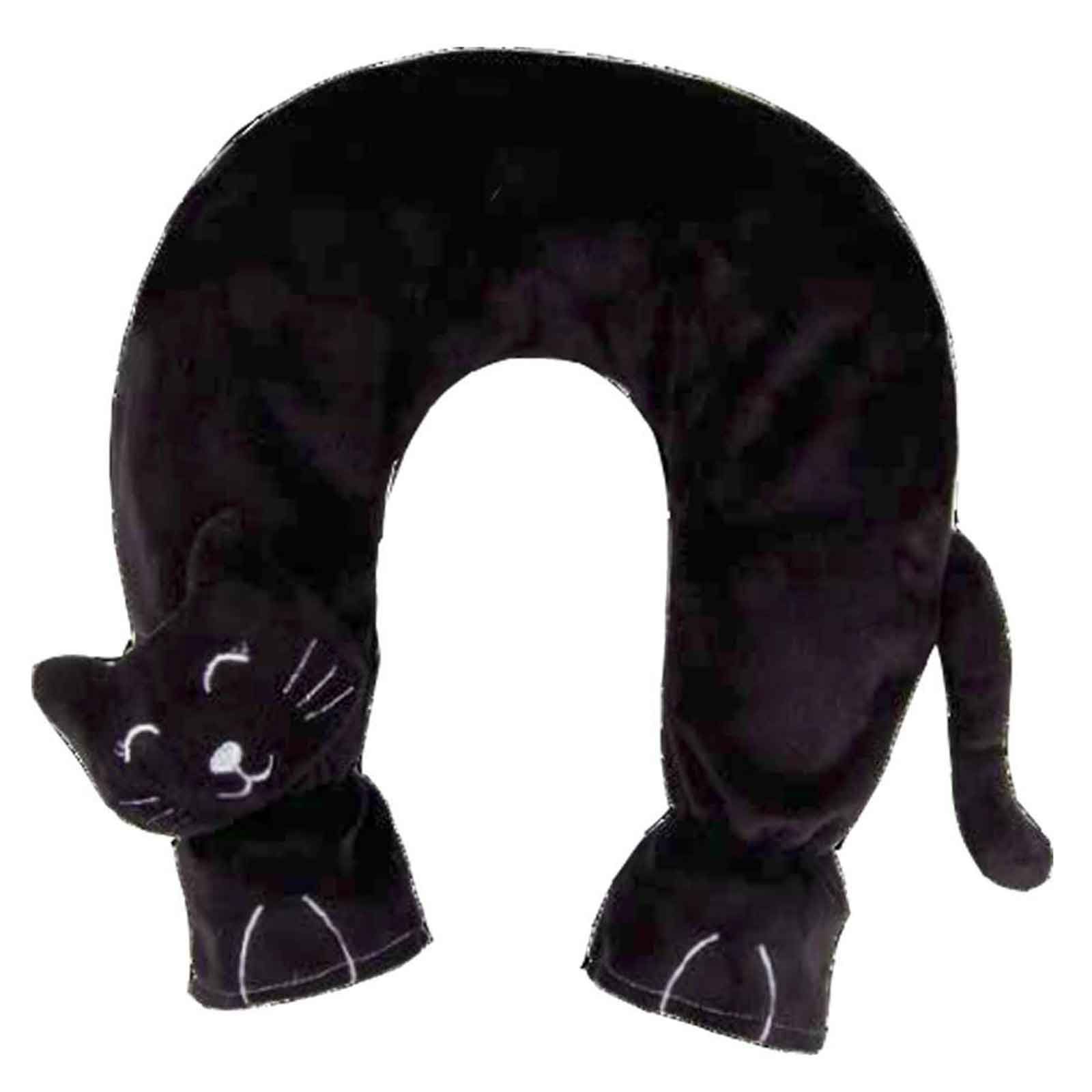 Sänger Wärmflasche Nacken Flausch Katze schwarz