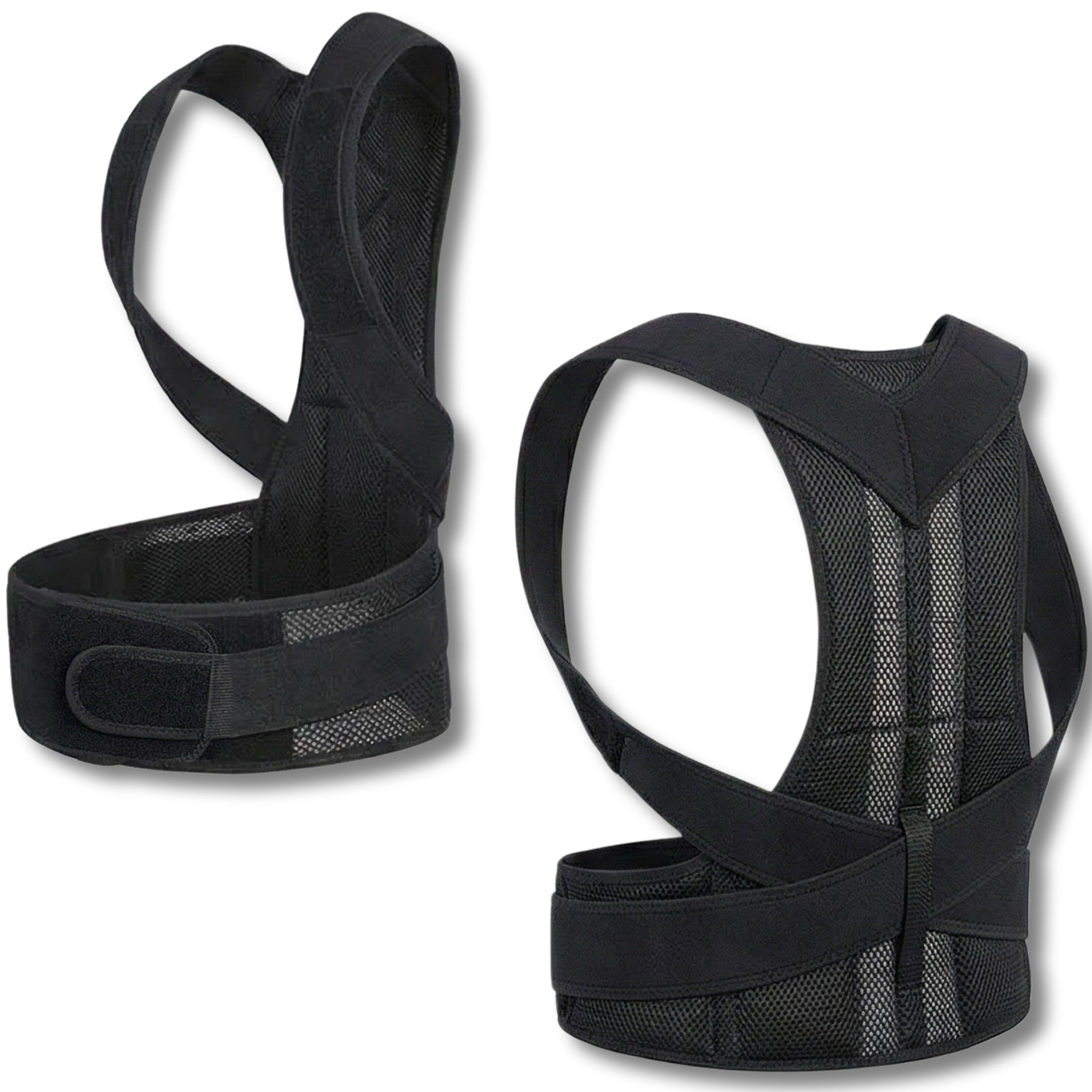 Haltungs­korrektor für Rücken & Schultern – Verstellbare, Atmungsaktive Rückenstütze – Größe L-XL