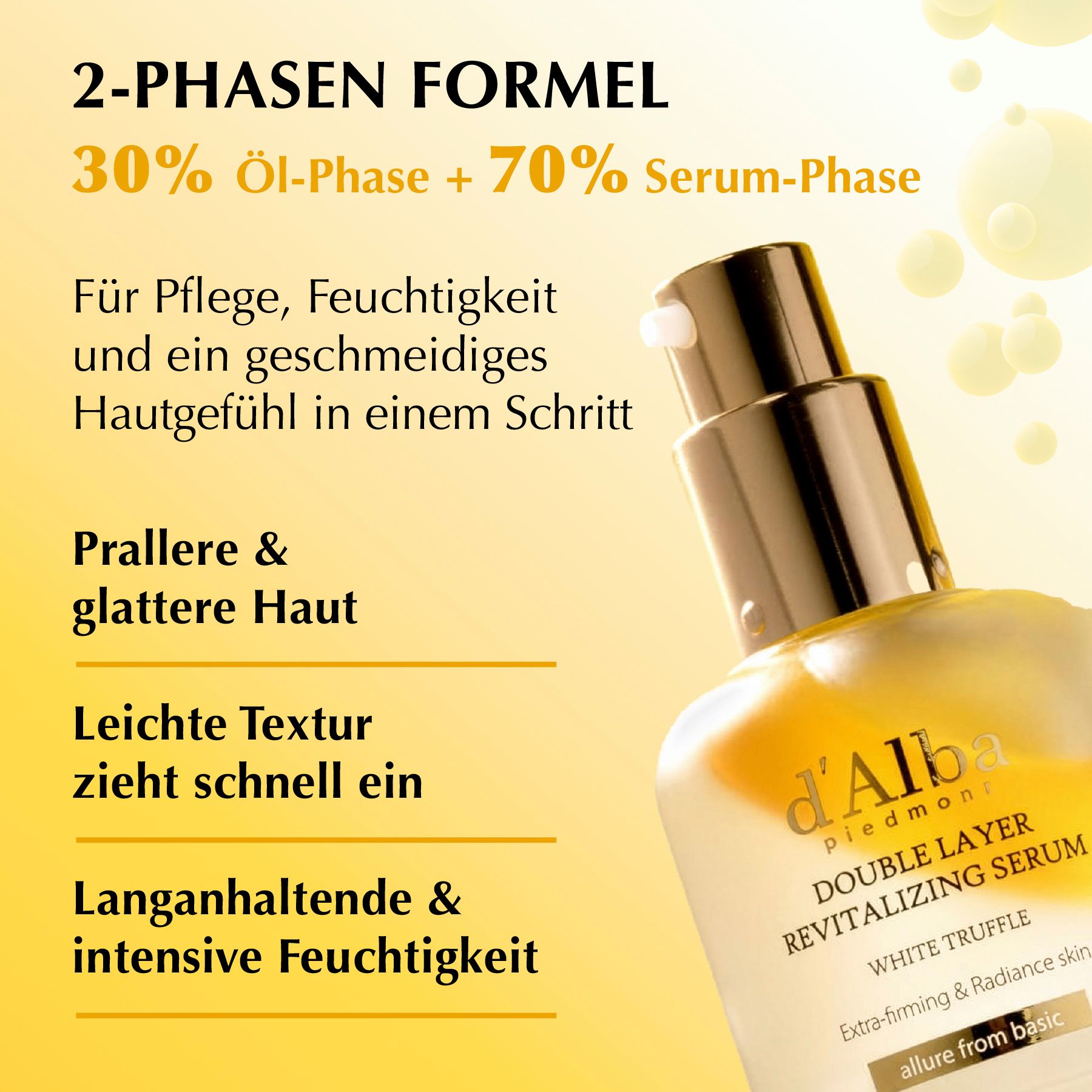 d'Alba Gesichtsserum White Truffle Double Layer Revitalizing