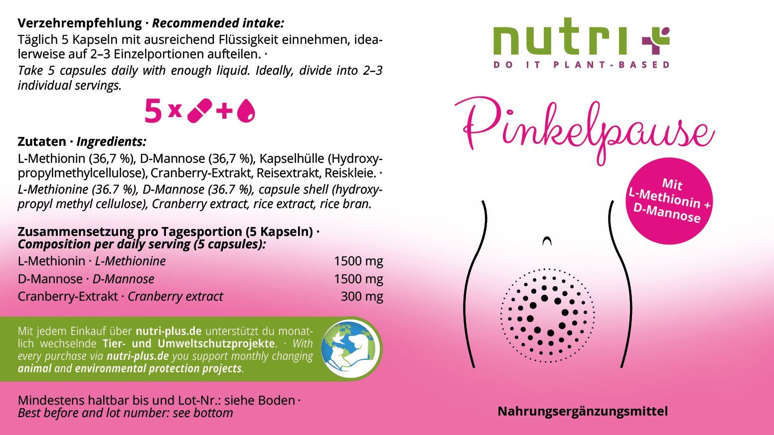 Nutri+ Pinkelpause