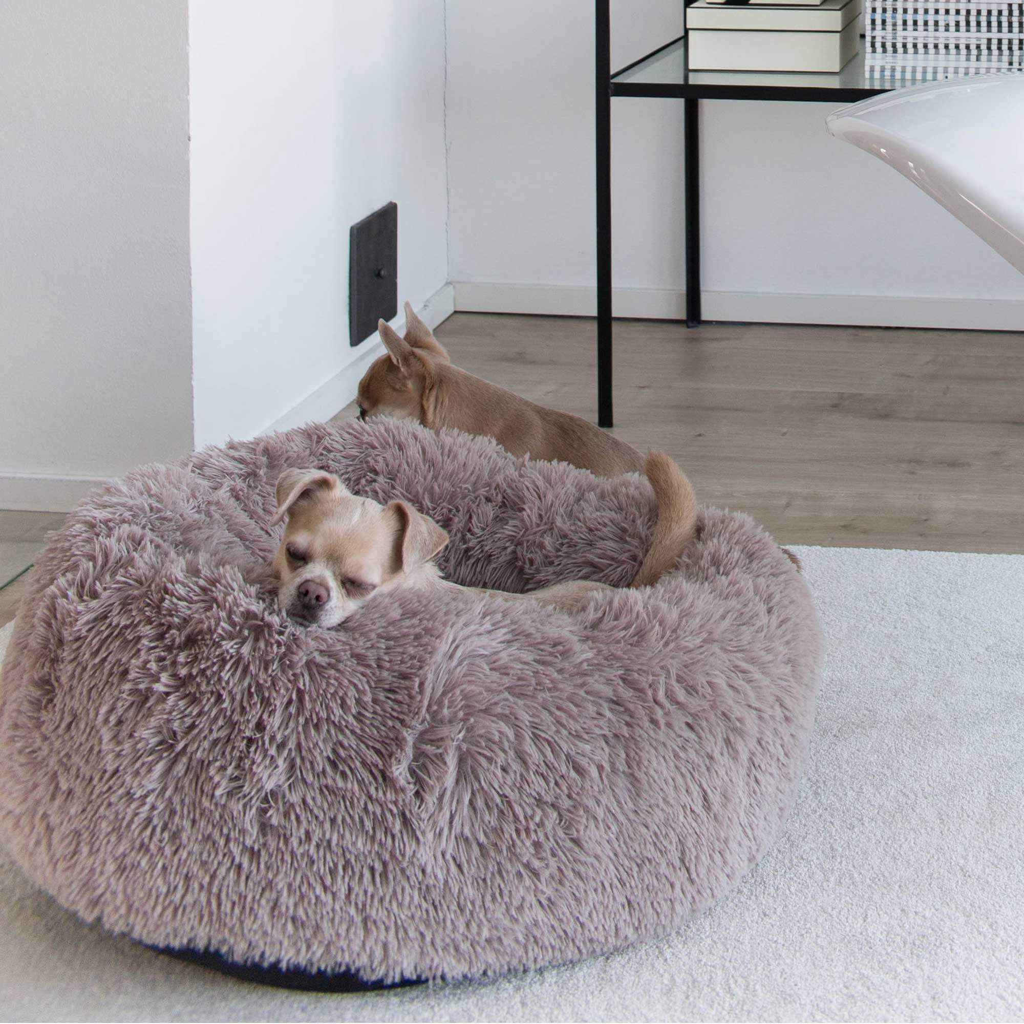 District 70 FUZZ - Hundebett in Donutform - Donutbett - Hundekissen - 100x100x30 cm