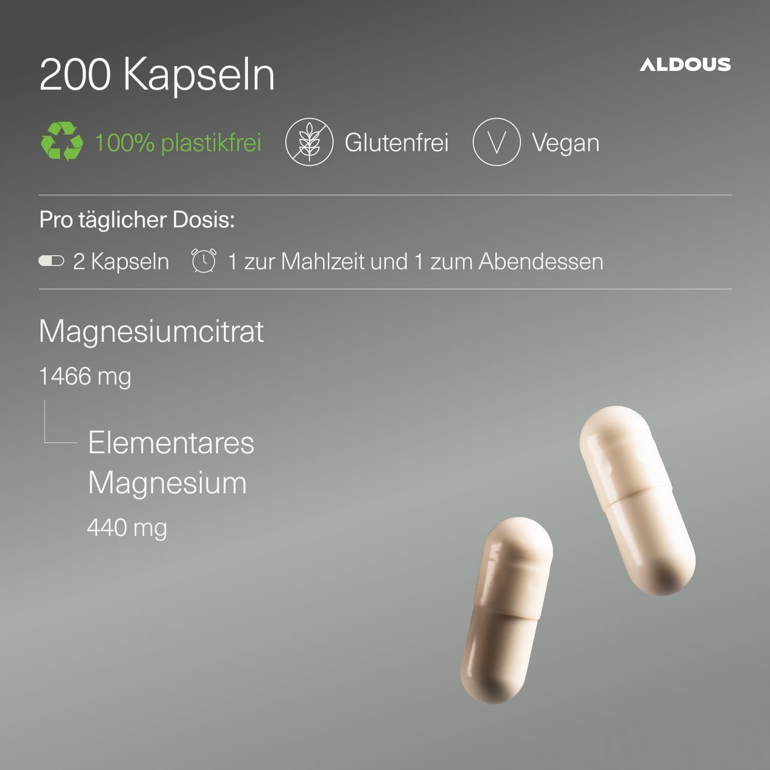Aldous Magnesiumcitrat Kapseln