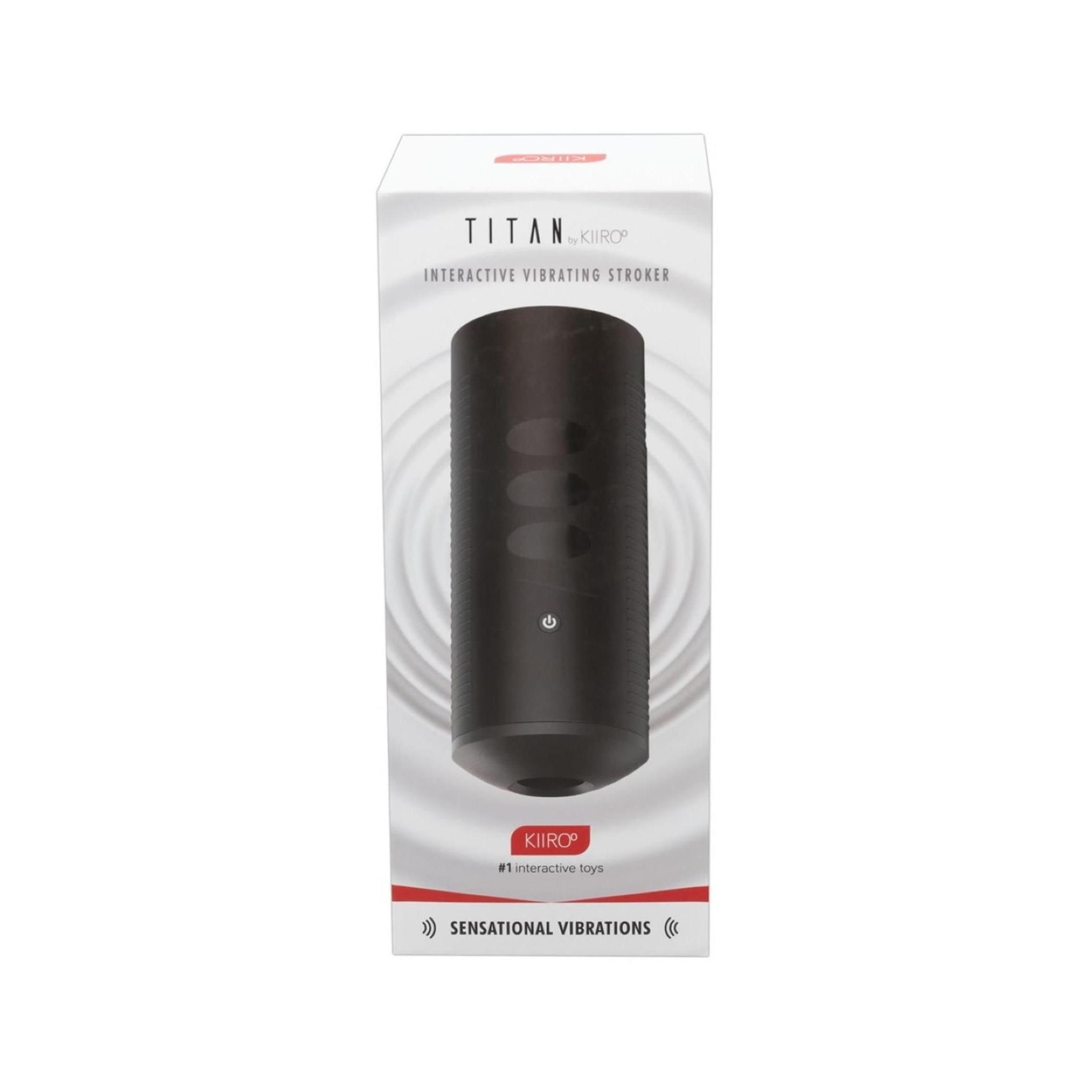 Verpackung des Titan Technologischer Masturbator mit Sichtfenster.