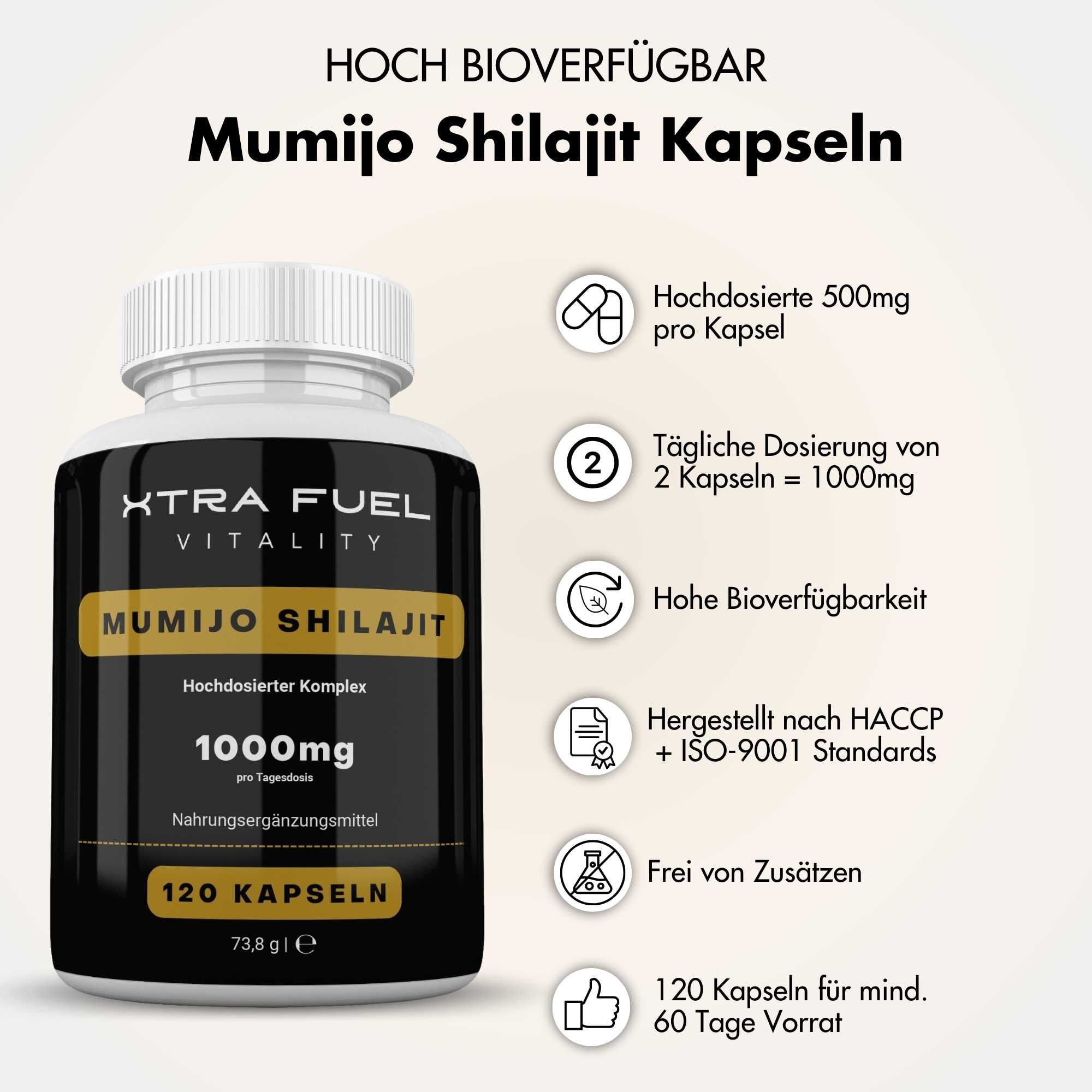 XTRA FUEL Shilajit Kapseln