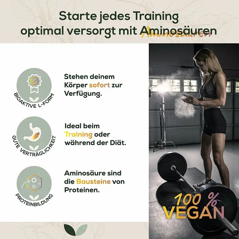 Sanutrition® - BCAA Kapseln | Leucin, Isoleucin & Valin ohne Zusätze
