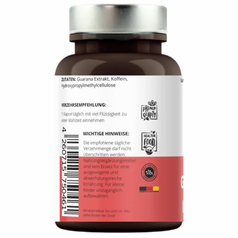 Guarana Koffein Kapseln von VitaminFuchs