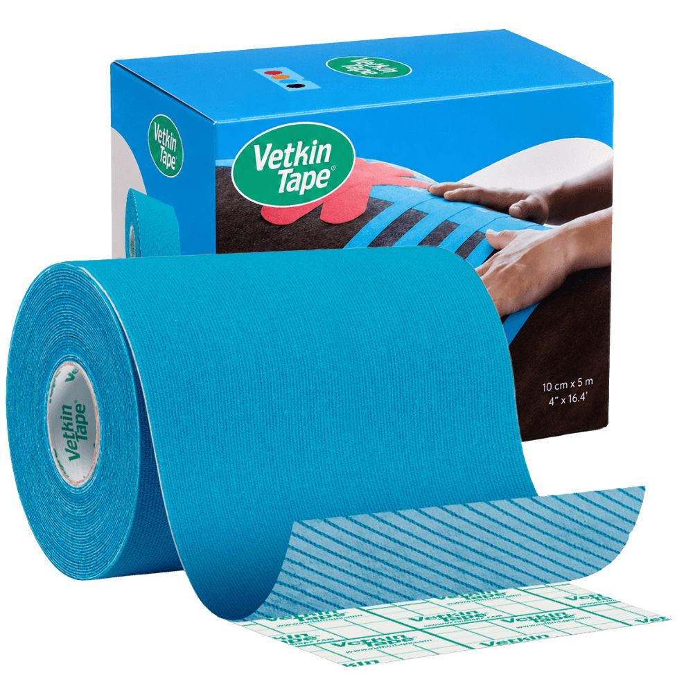 VetkinTape Breit Kinesiotape Rolle, blau, 10 cm x 5 m.