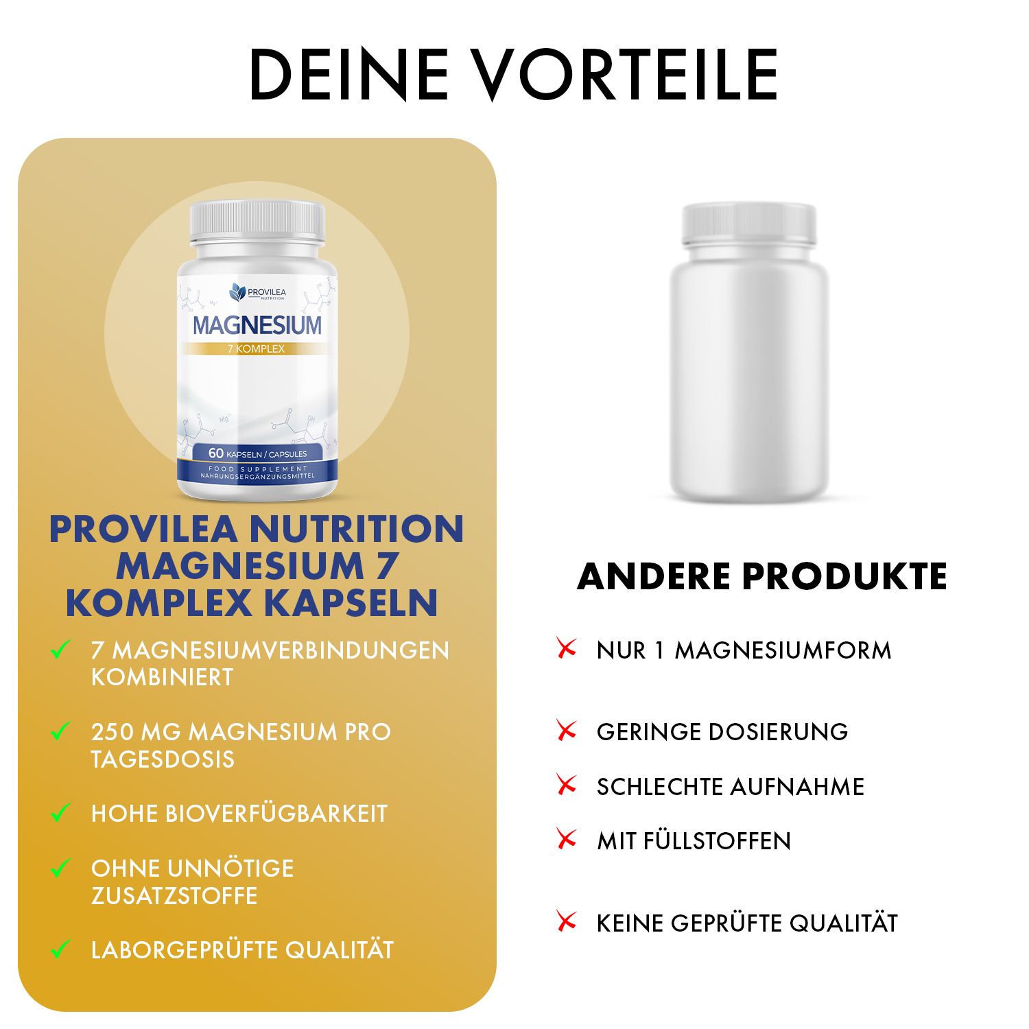Provilea Nutrition Magnesium 7 Komplex Kapseln
