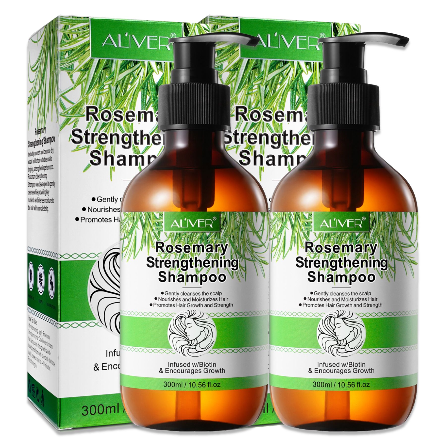 ALIVER Haarshampoo mit Rosmarinöl für Haarpflege