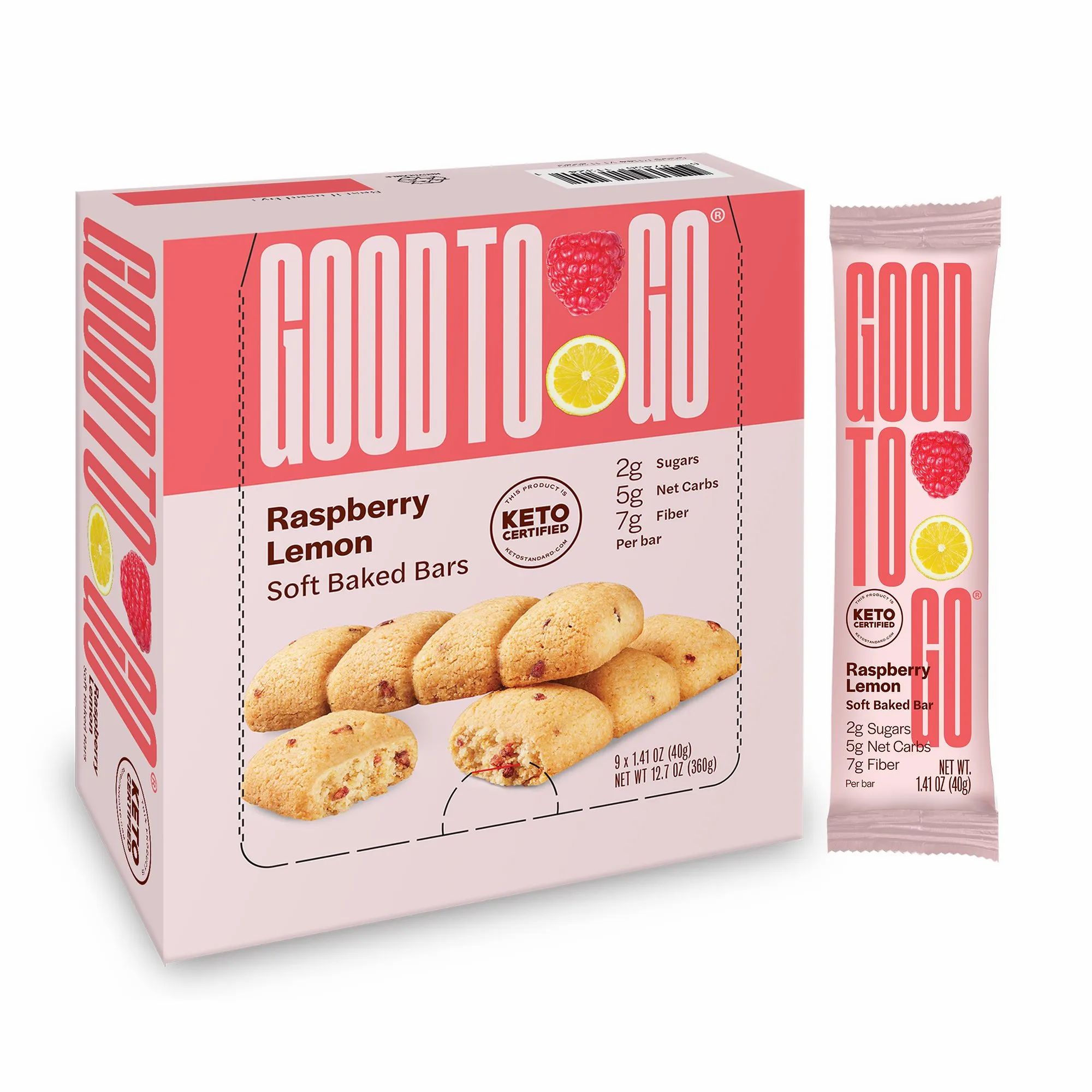 GoodtoGo KETO Riegel - Raspberry Lemon