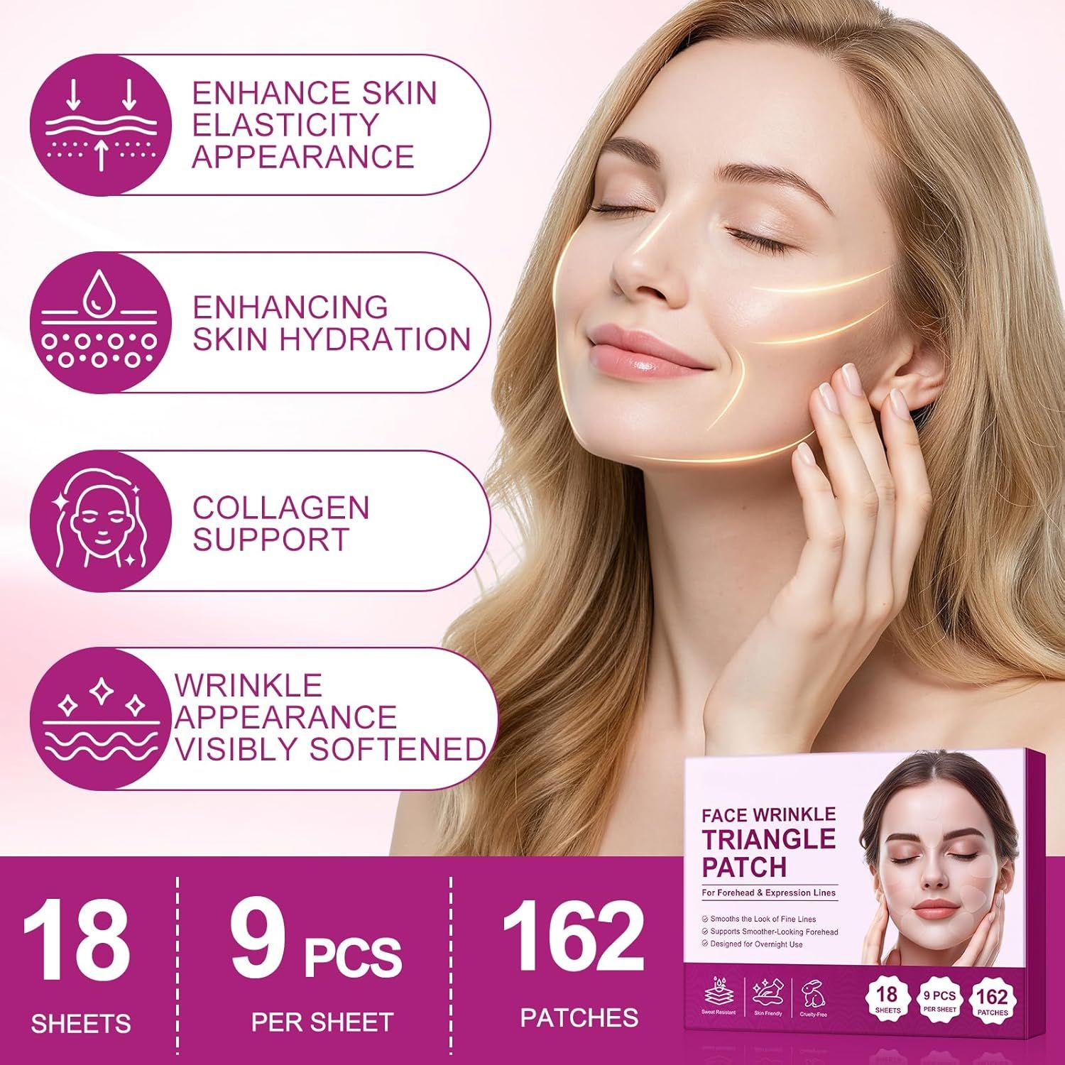 Abodiuss Wrinkle Patches für Gesicht