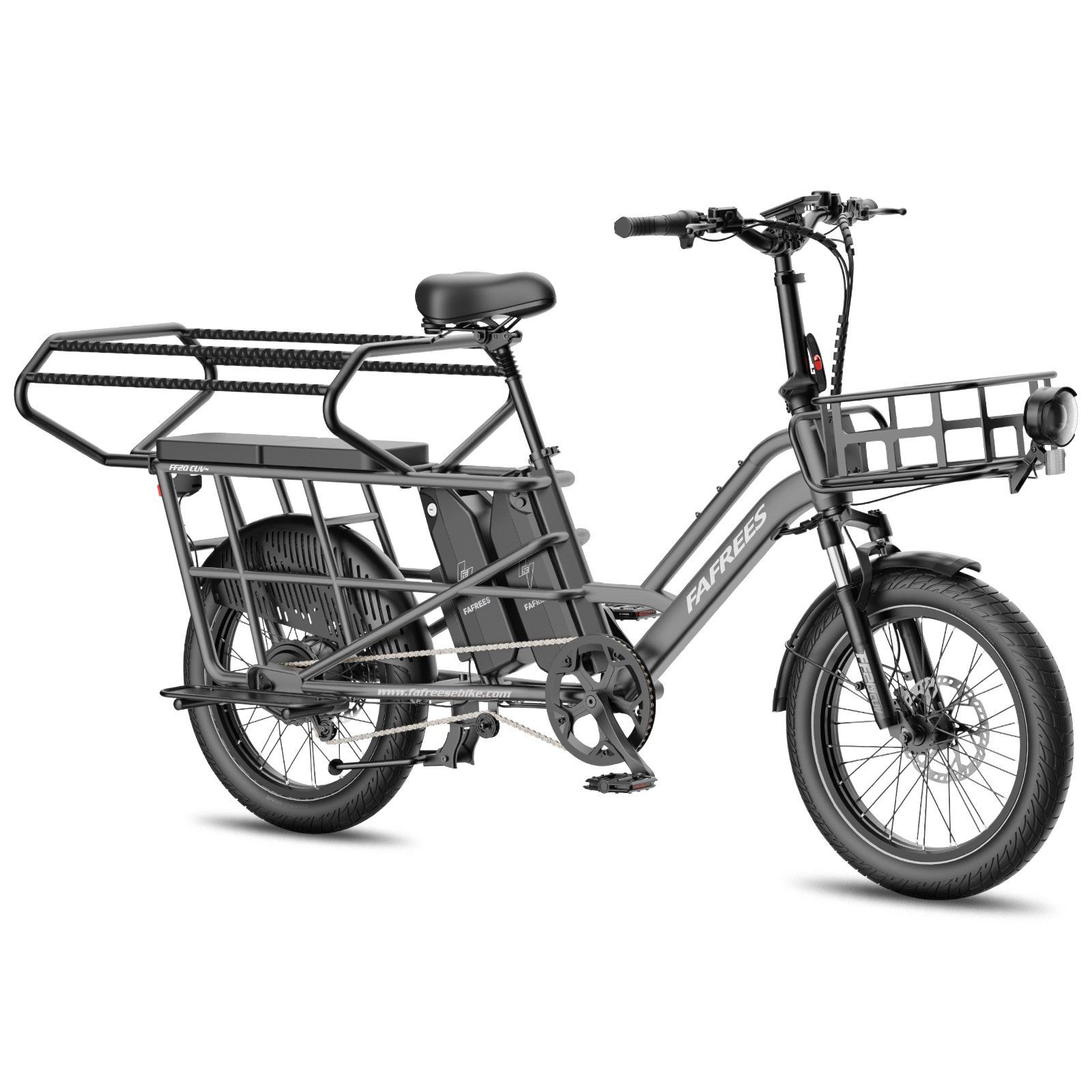 FAFREES FF20 CUV Modulares Longtail-E-Bike – Dual-Akku 30 Ah