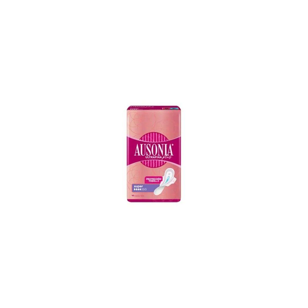 Ausonia Ultrafina Plus Compresas Super Alas 14 u