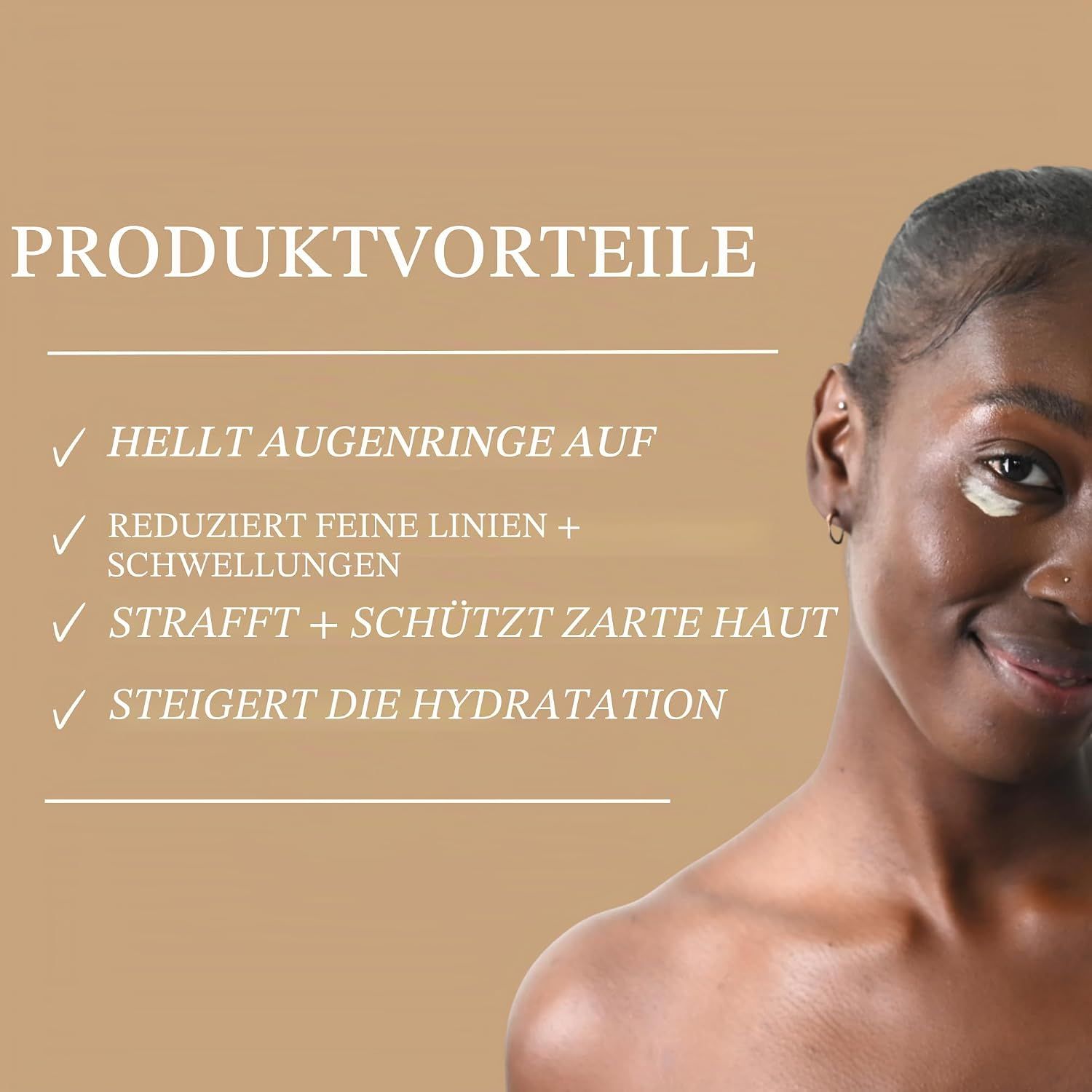 Inhaltsstoffe: Hyaluronsäure, Kaffeeöl, Gurke, Ahornrinde