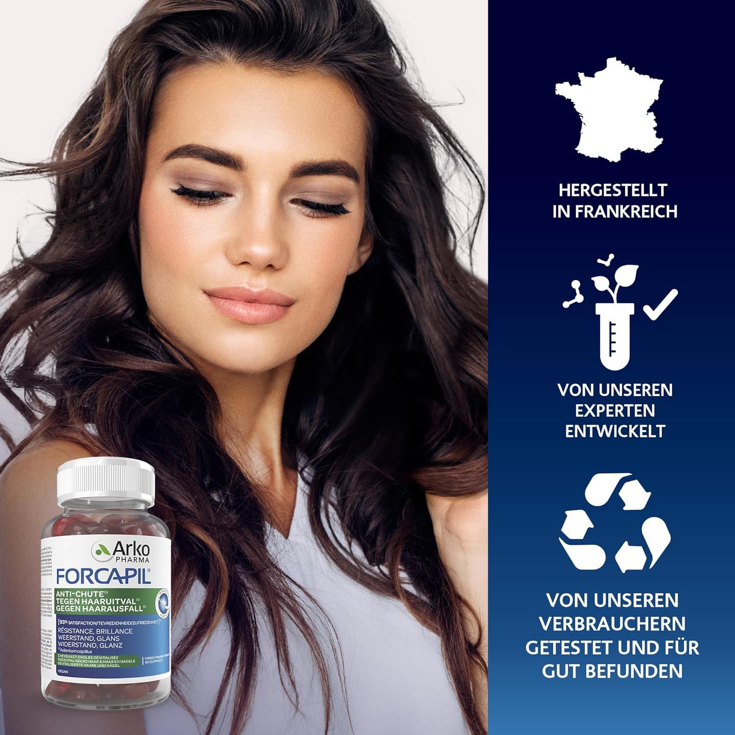 Arkopharma  FORCAPIL Gegen Haarausfall Gummies