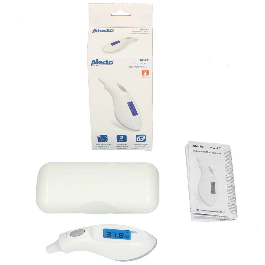 Alecto BC-27 Infrarot-Ohrthermometer weiß